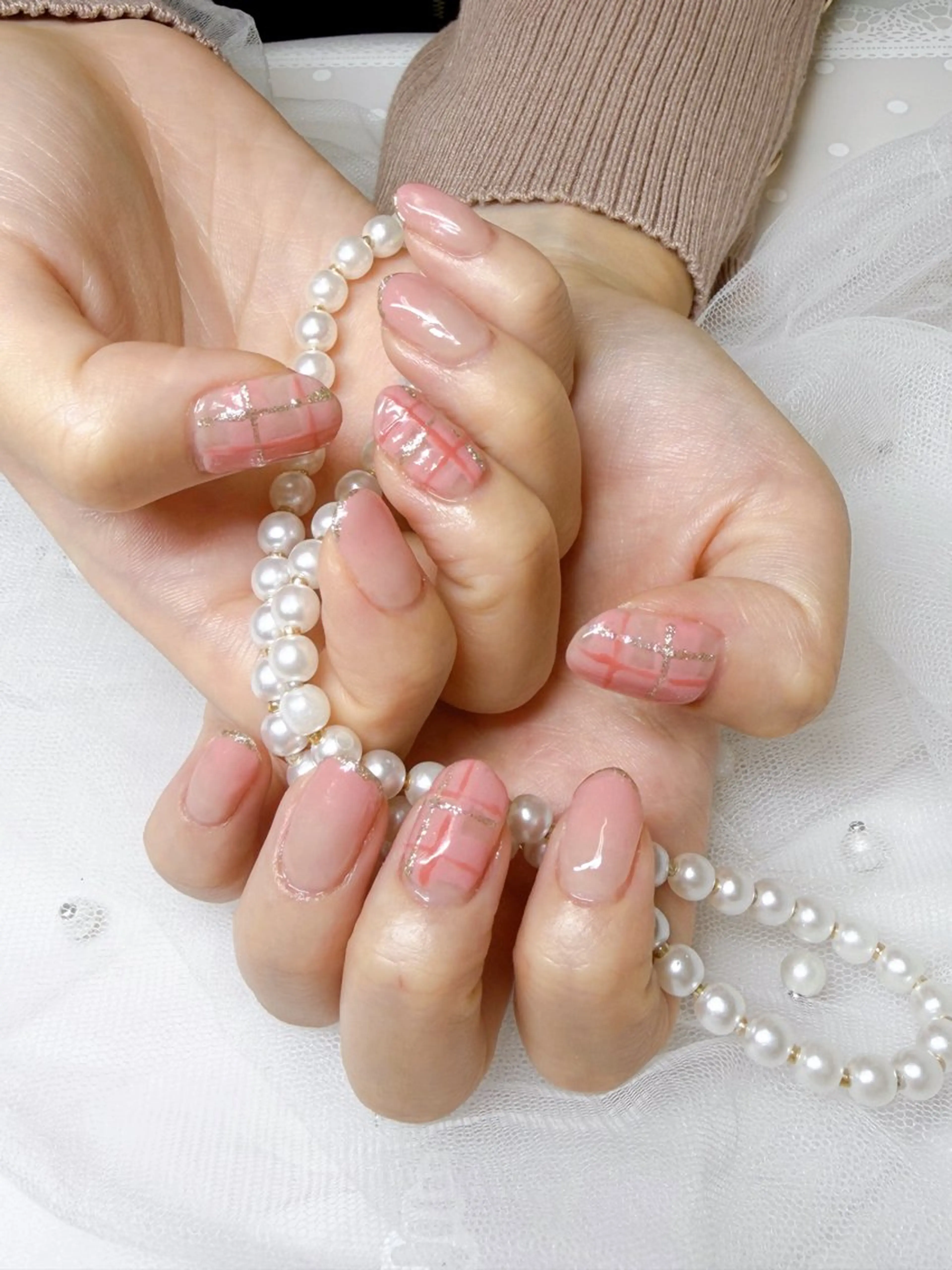 ネイル アートネイル オフィスネイル シンプルネイル ハンドネイル Rencontre所属・Rencontre 四谷三丁目韓国ネイルのネイルデザイン