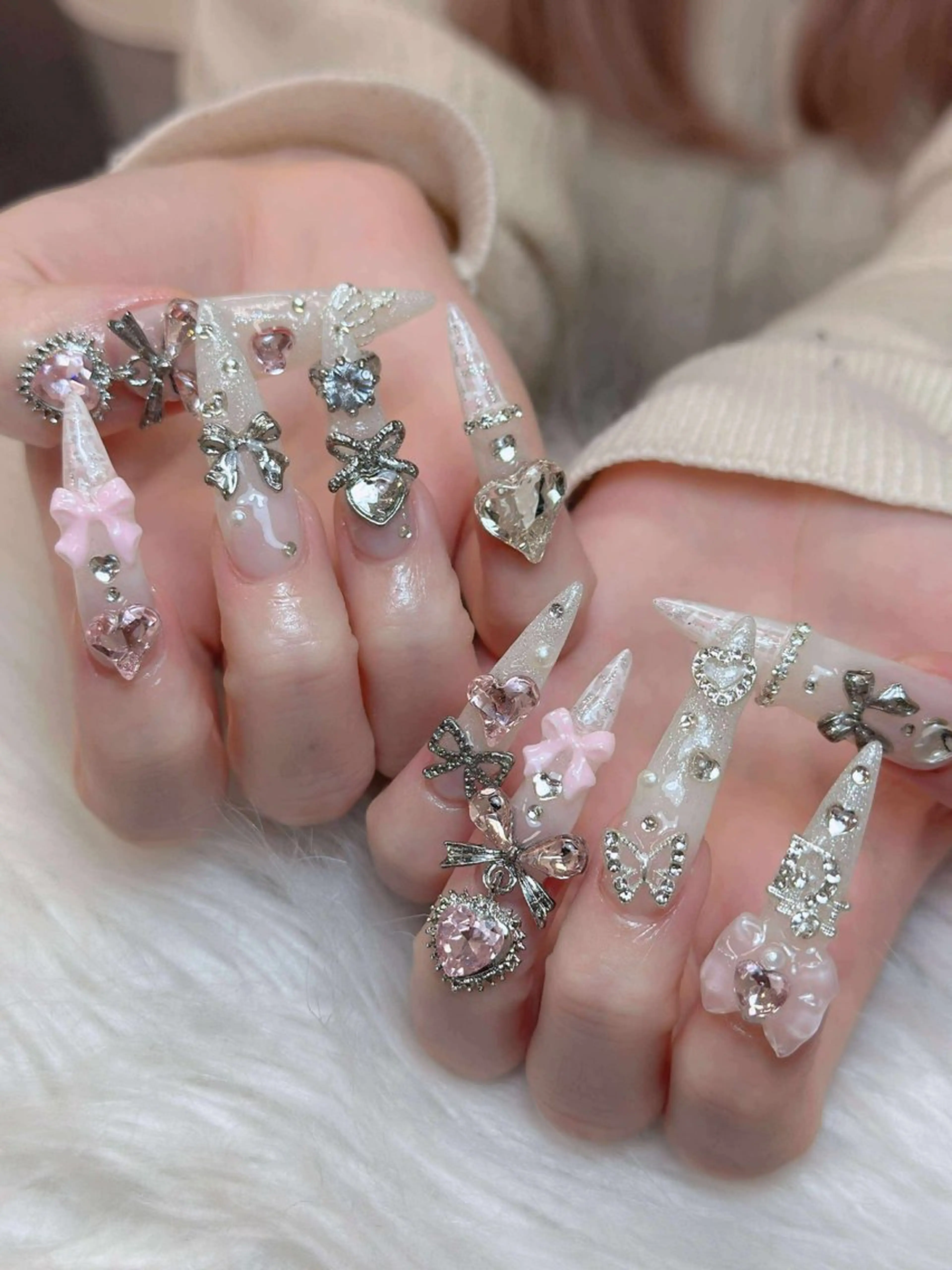 ネイル アートネイル 成人式 ジェルネイル ニュアンスネイル 夏ネイル ハンドネイル Jenn Nail Salonのネイルデザイン