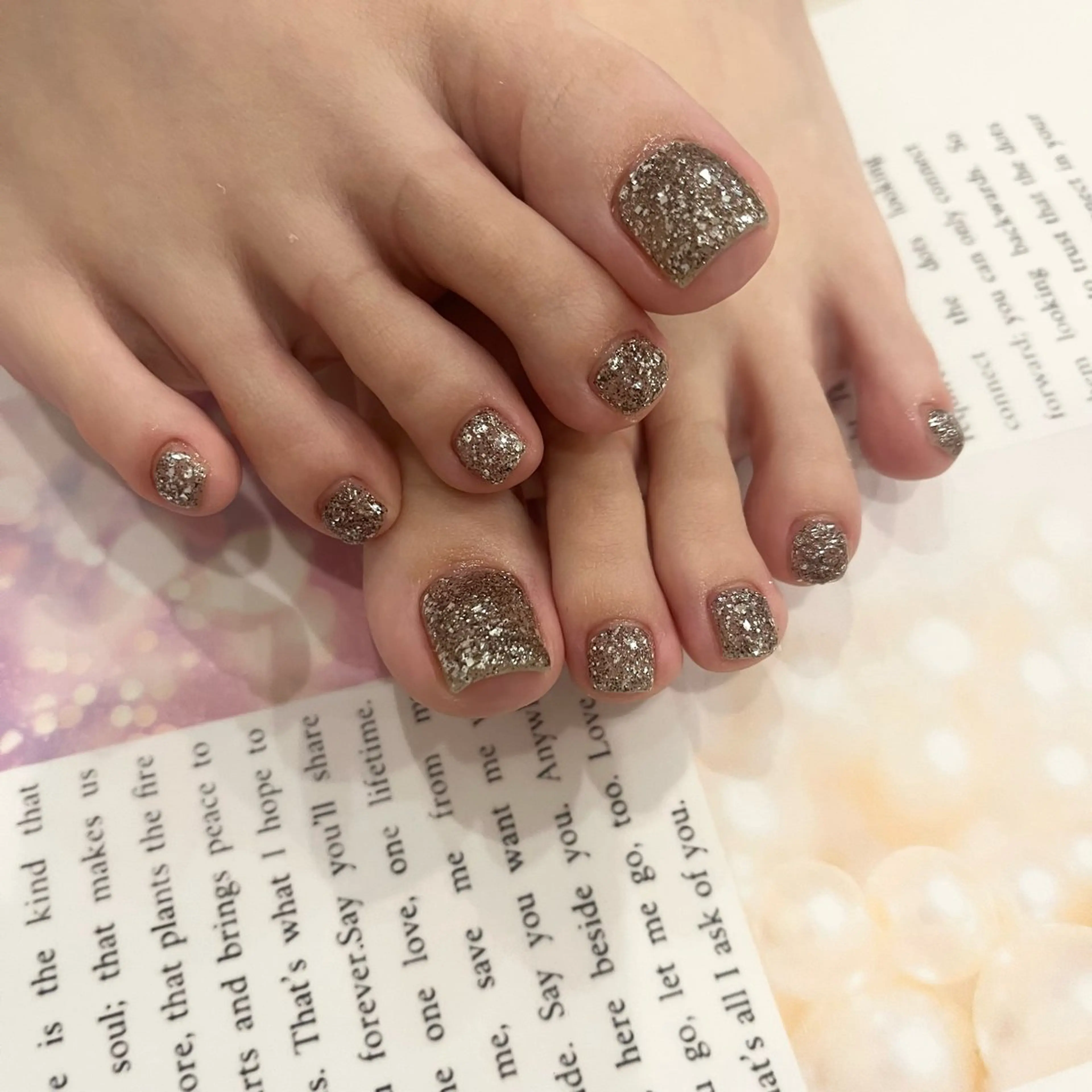 🩰オフありフットワンカラーorラメグラ 【ミニモ限定価格🎀】【パラジェル使用🤍】【2回目以降オフ代+1500円】の写真