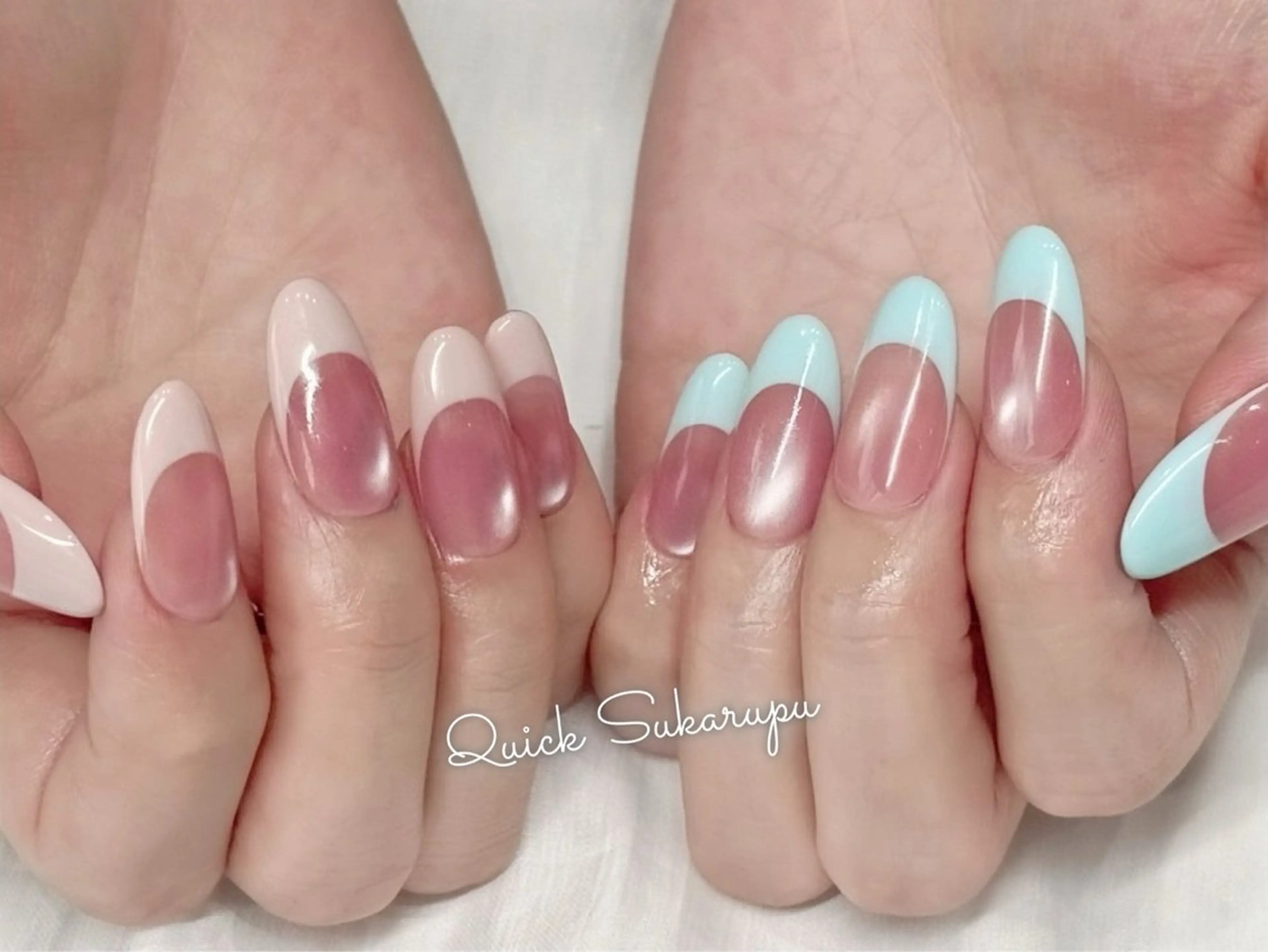 セミロング ハンドネイル Quick Sukarupu 高田馬場店所属・Quick Sukarupuのネイルデザイン