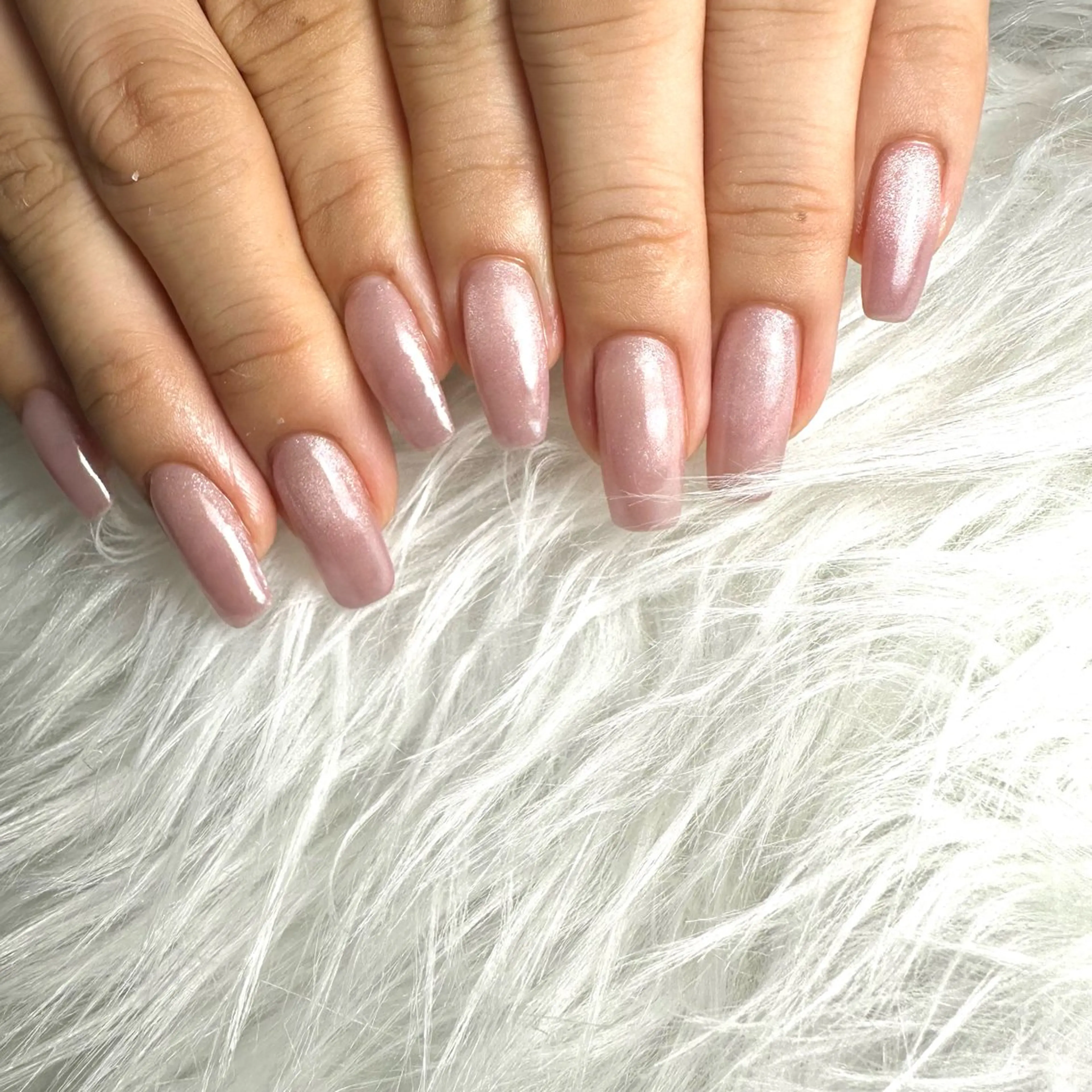 ネイル キラキラネイル マグネットネイル ミラーネイル ピンク MELLMODE所属・Nakano Kanaのネイルデザイン