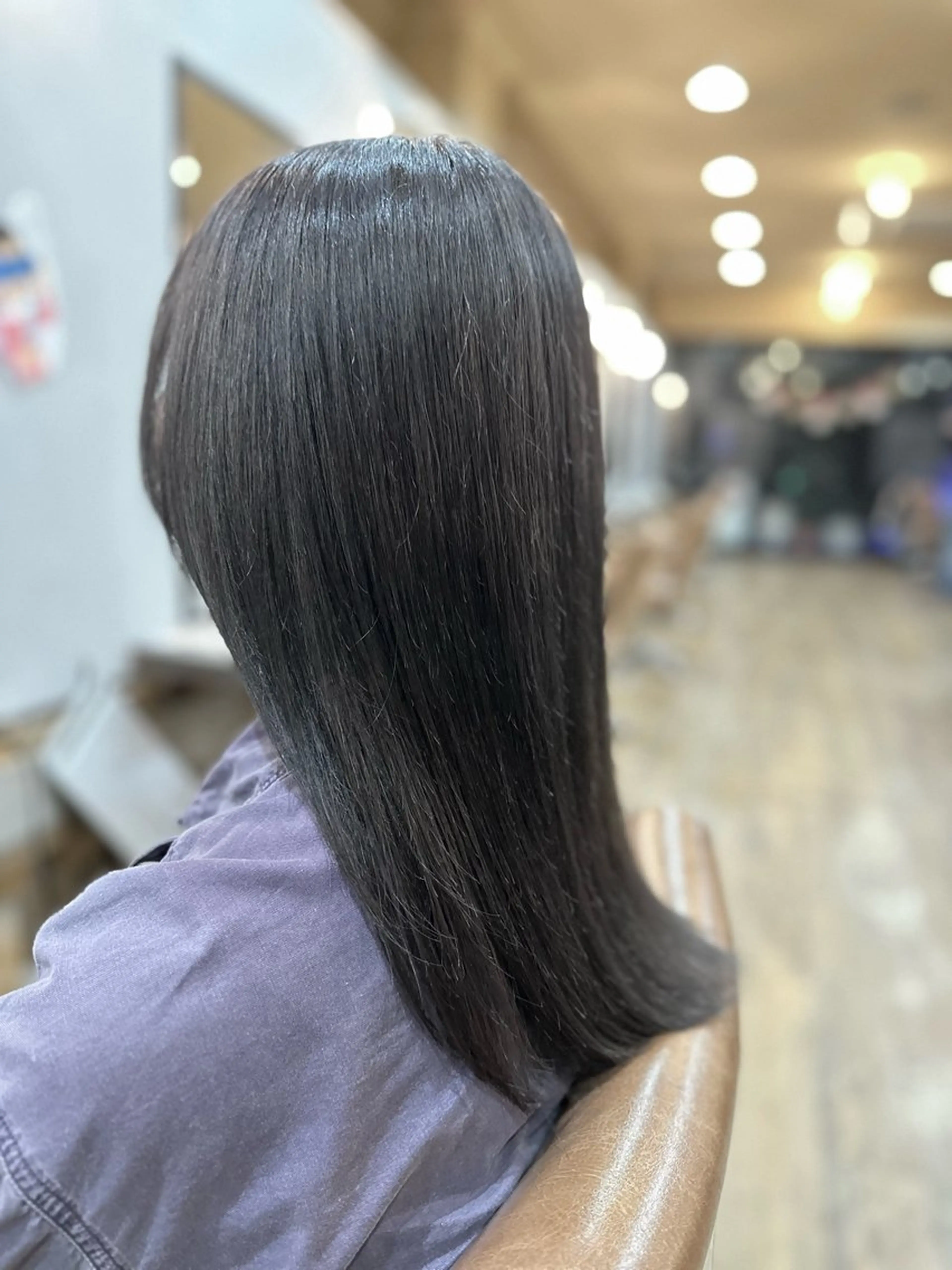 ロング カラー シルバー ヘアカラー トリートメント 特殊カラー特化 ✂️SHIAN フジのヘアスタイル