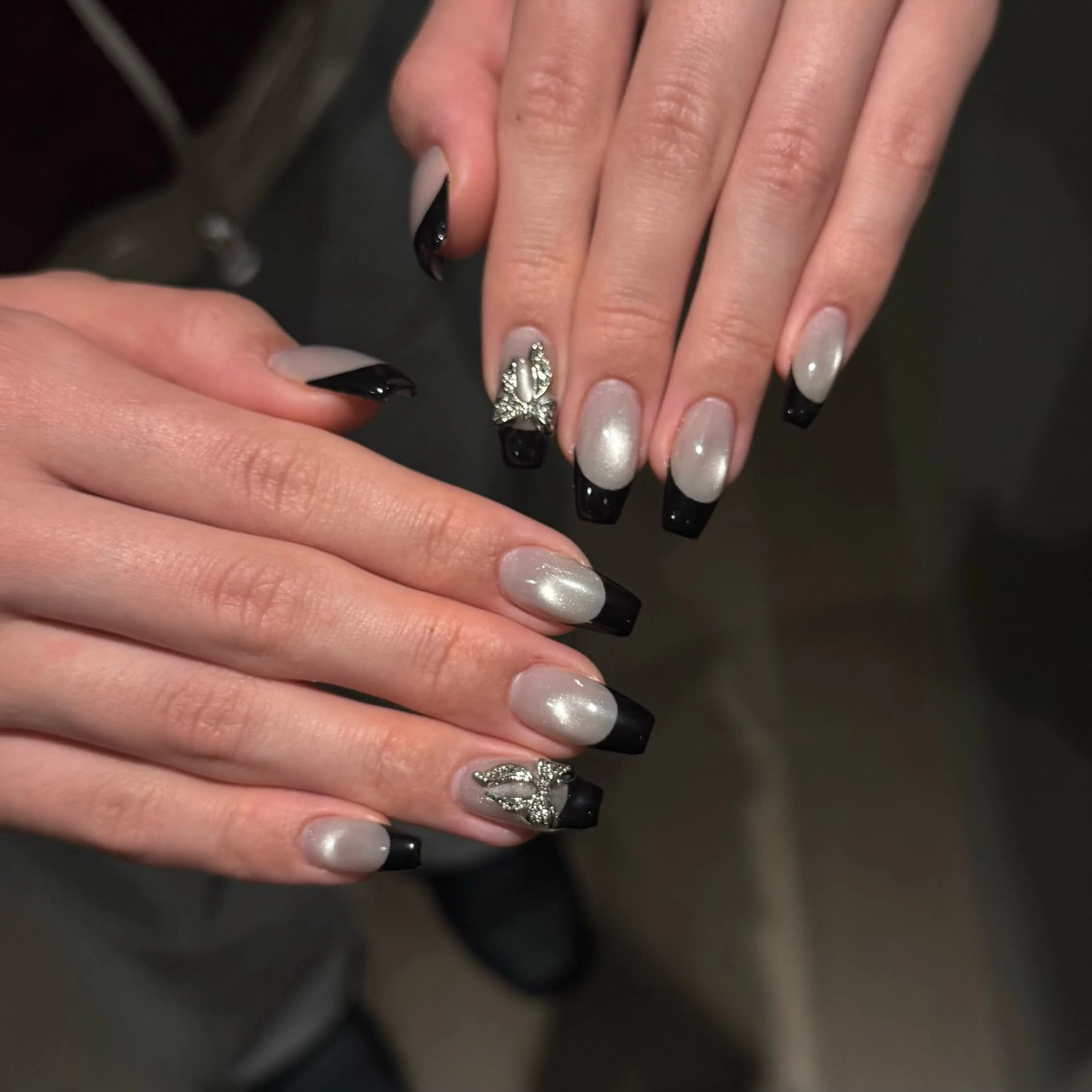 ネイル フレンチネイル マグネットネイル lino u sawaのネイルデザイン