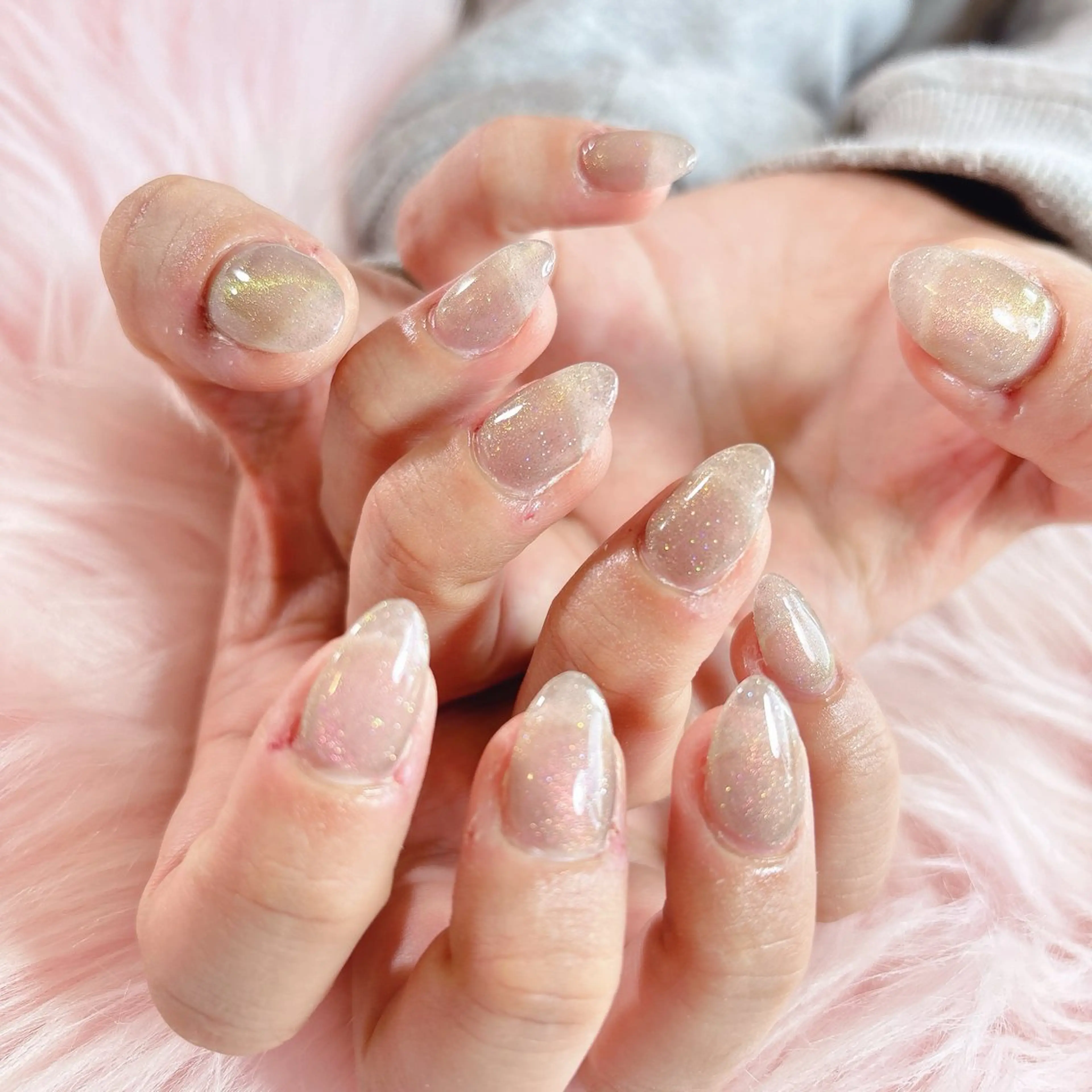 ネイル 長さ出し マグネットネイル ワンカラーネイル MignonReve所属・MignonReve 🎀Sayaのネイルデザイン