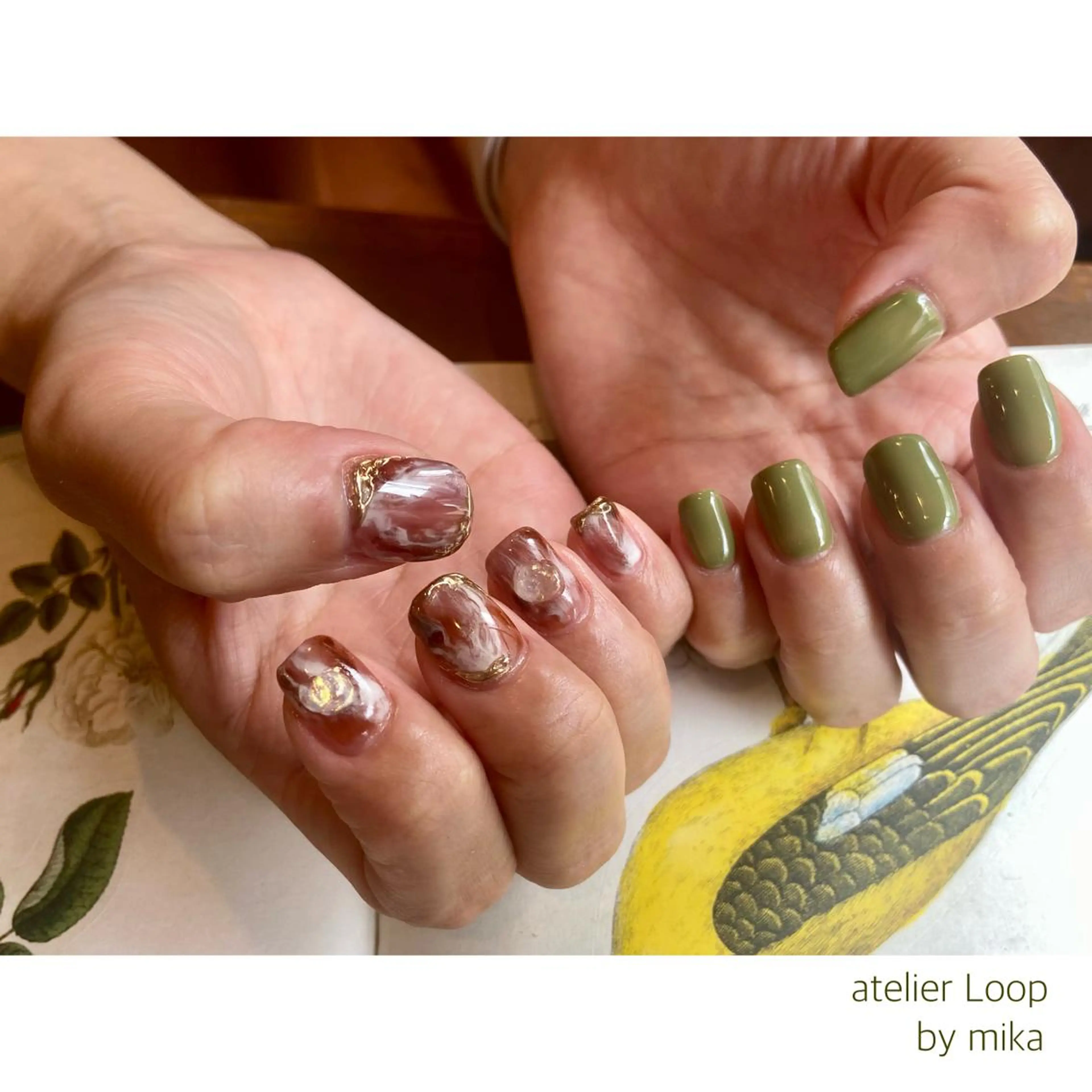 ネイル ニュアンスネイル atelierLoopbyshiho所属・atelier Loop♪MIKAのネイルデザイン