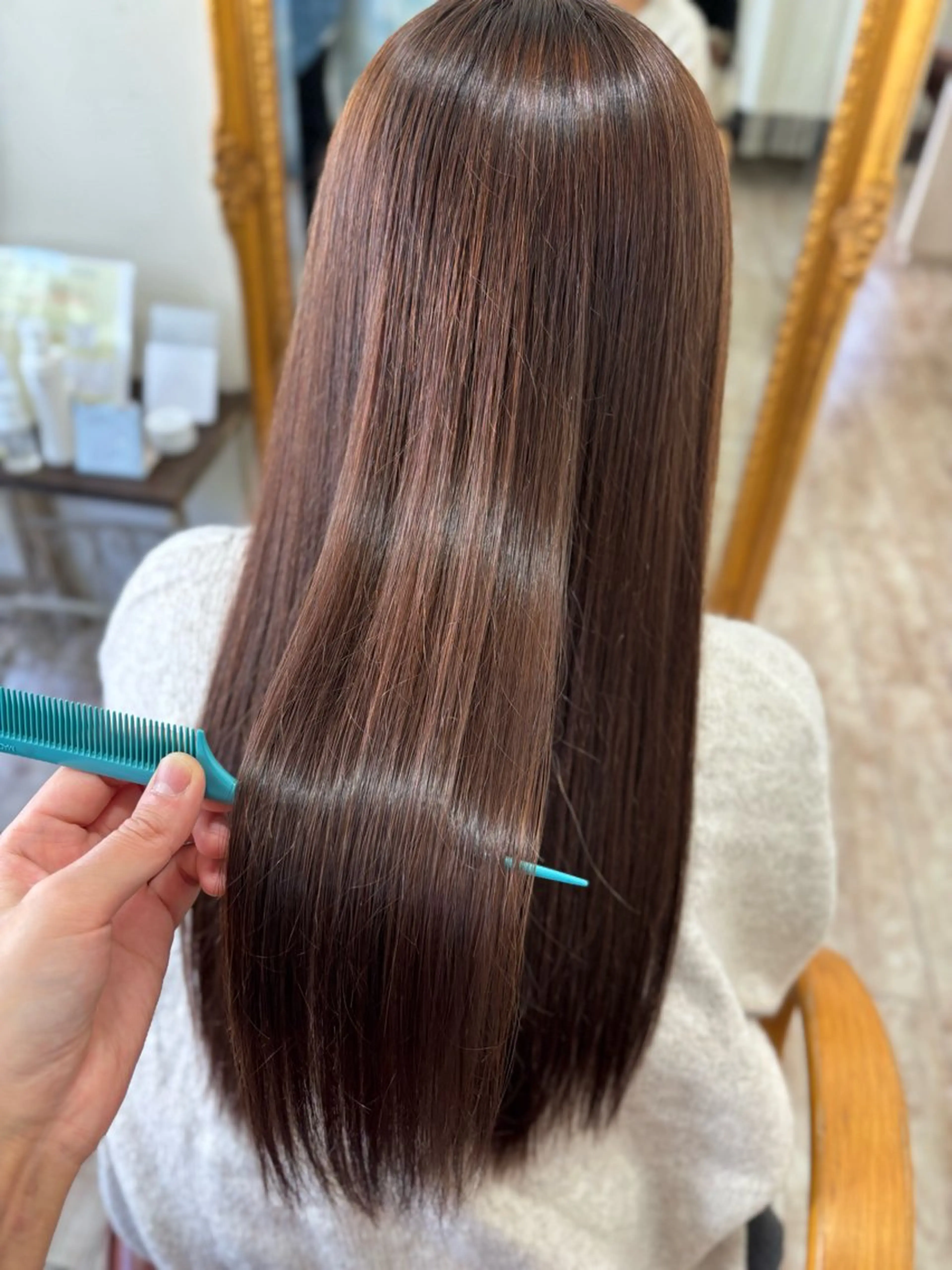 ロング カラー 髪質改善 トリートメント 八事／CREER／ Wakanaのヘアスタイル