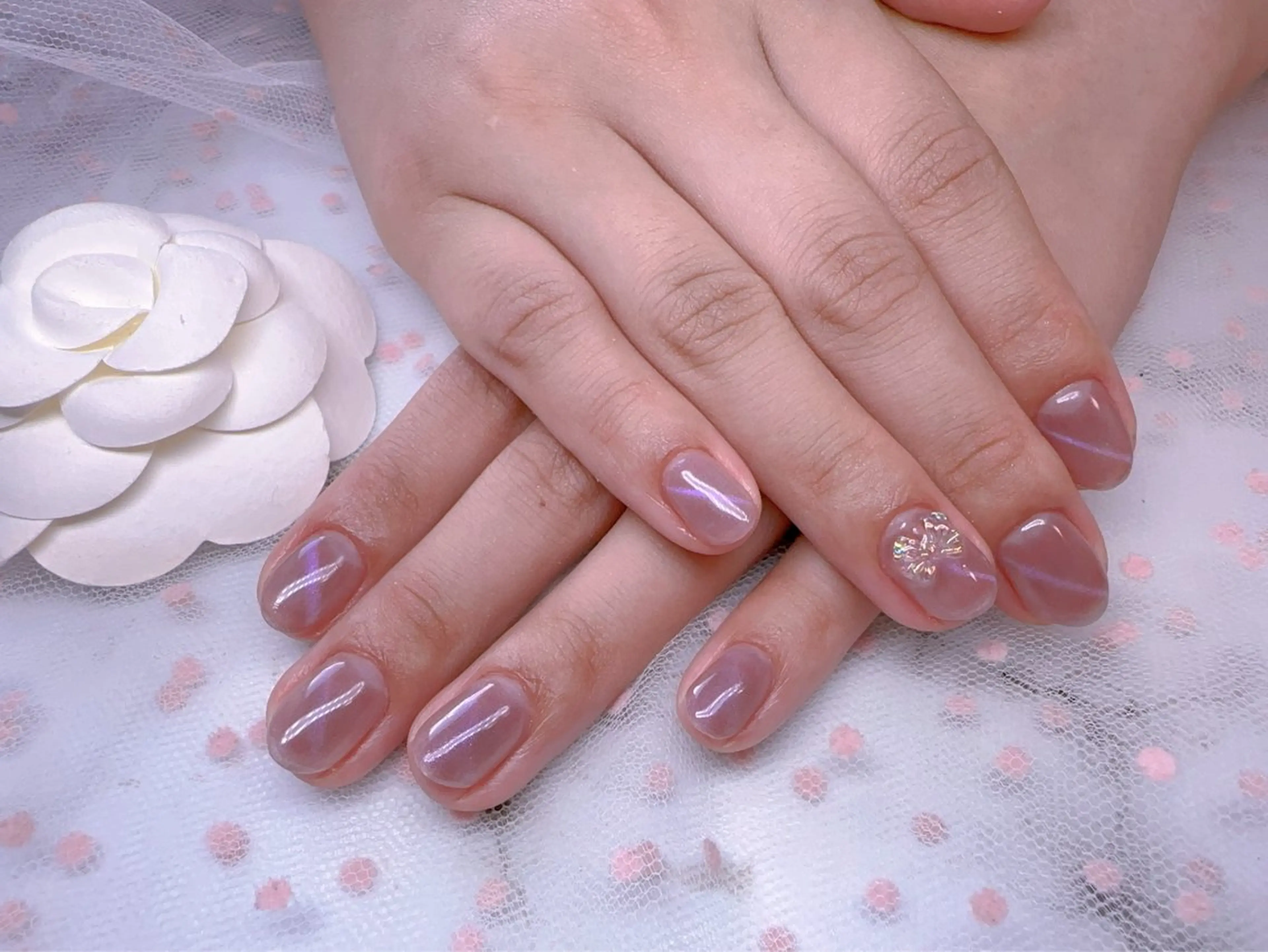 ネイル オーロラネイル フットネイル 韓国ネイル ラメ(グリッター) ラメグラデーション ハンドネイル Belle nail salon 新小岩のネイルデザイン