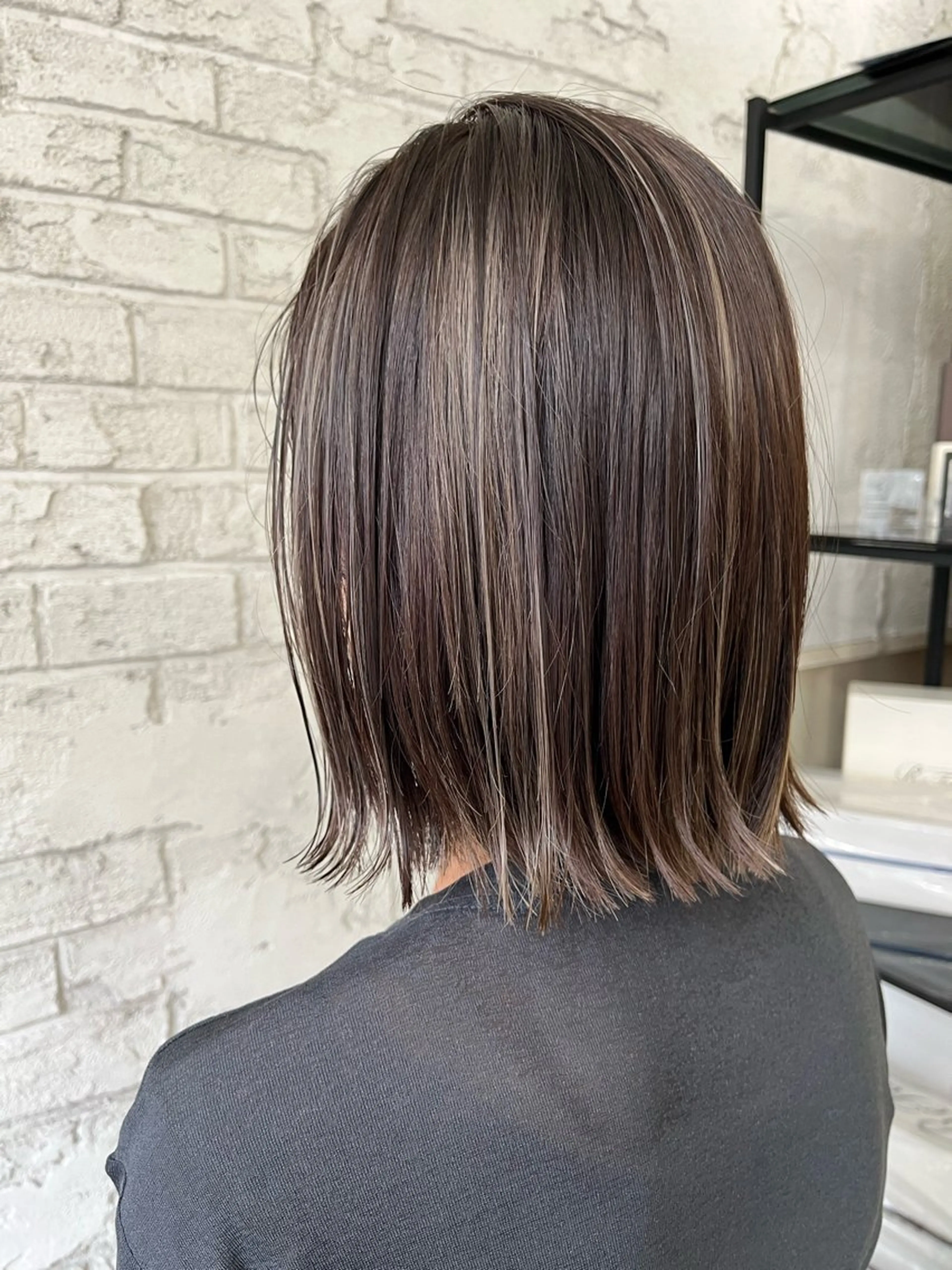 ミディアム ハイライト ハイライトカラー＆ ダブルカラー　田口のヘアスタイル