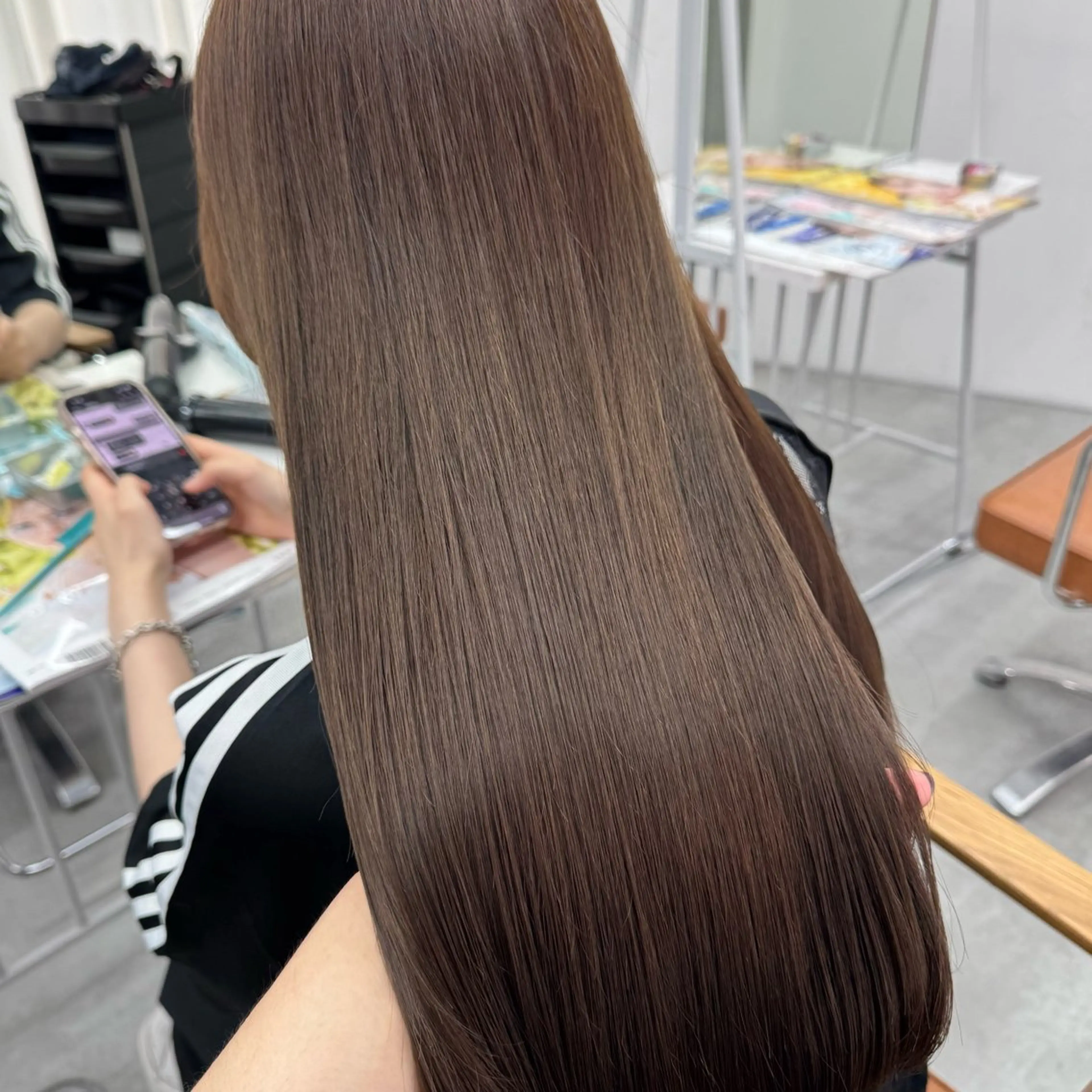 ロング カラー ヘアアレンジ ヘアカラー ブリーチなしカラー /ベージュ/安形翔のヘアスタイル