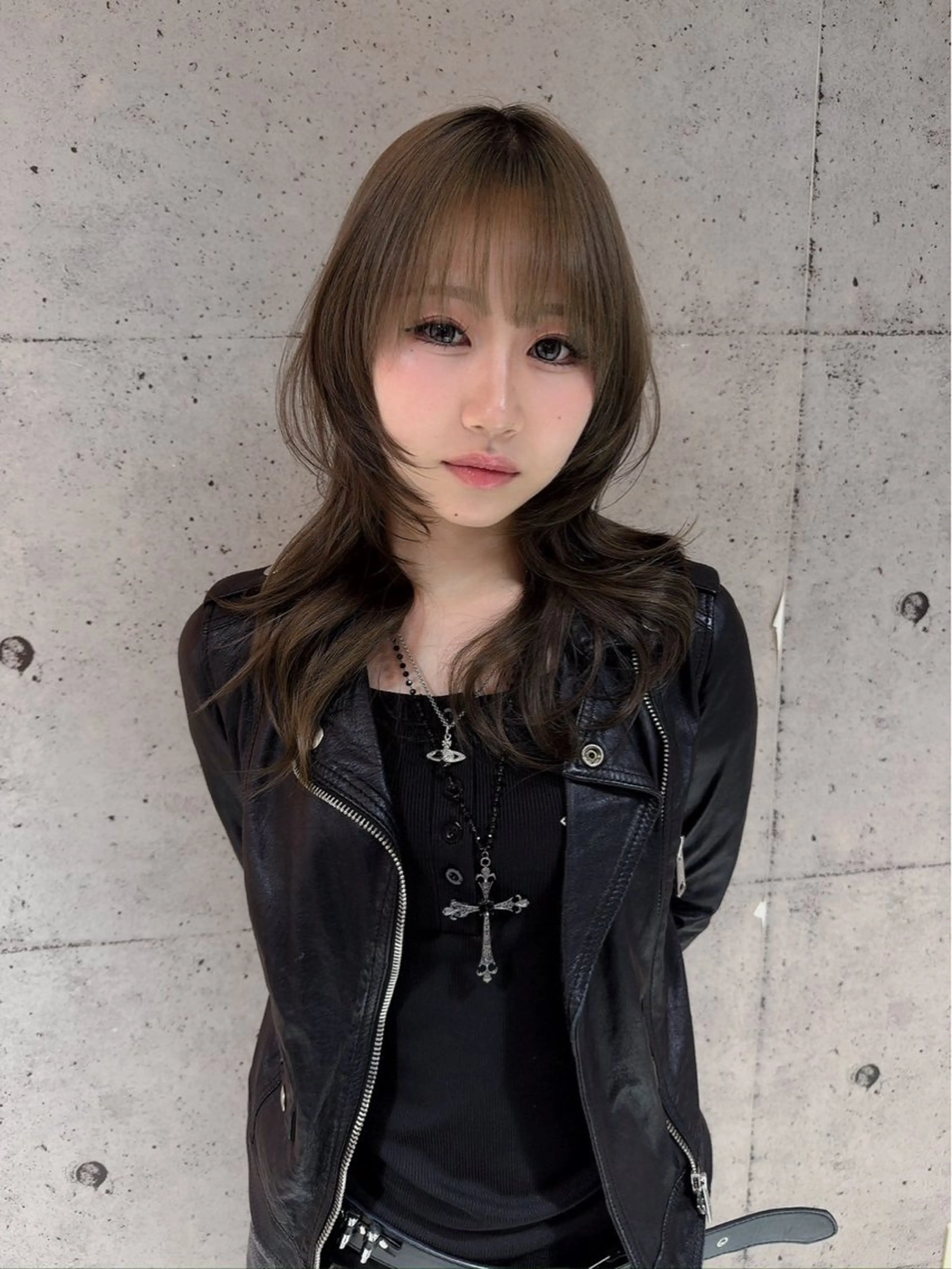 ロング ヘアカラー ハイトーン/渋谷 韓国風/Narukaのヘアスタイル