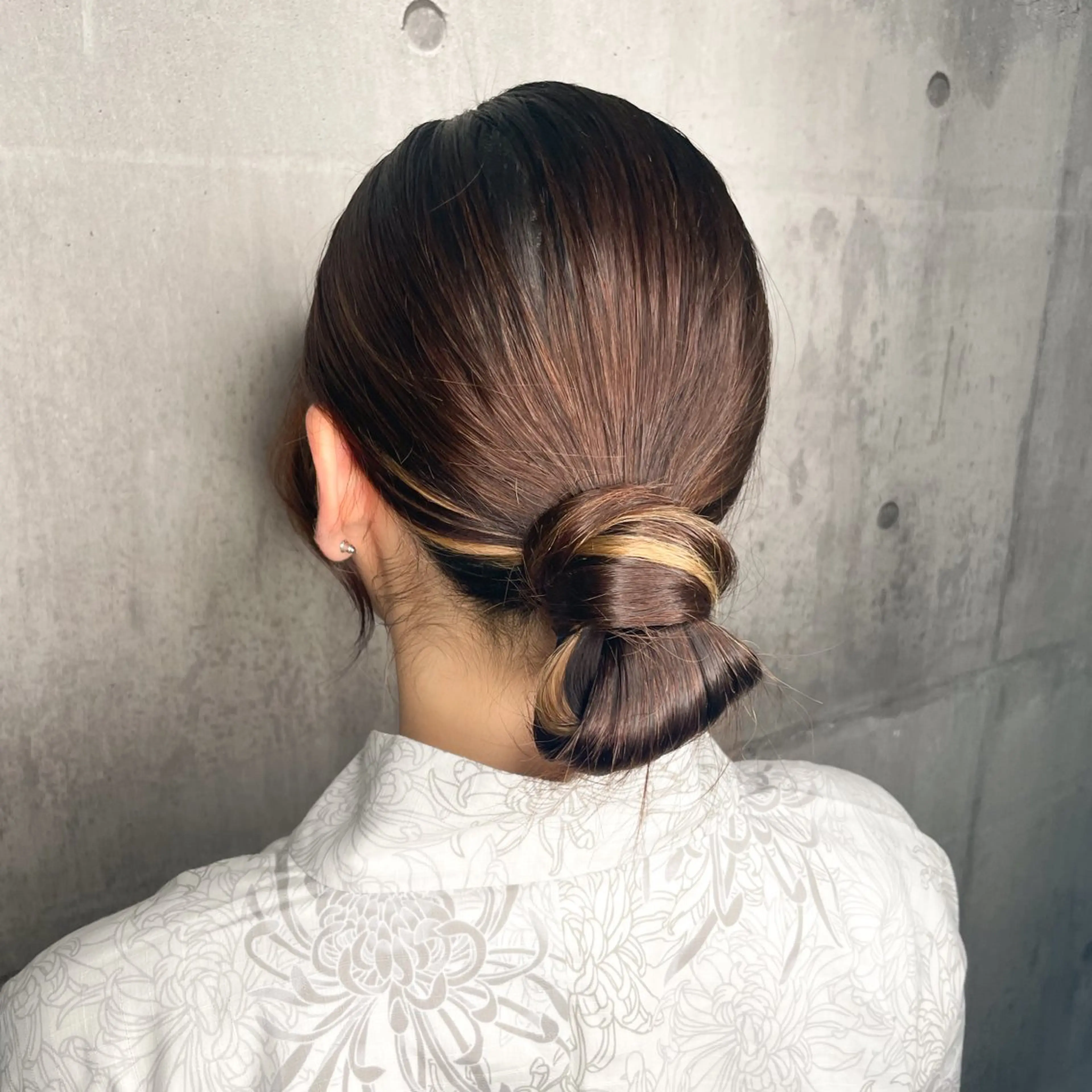 セミロング ヘアアレンジ 浴衣 ヘアセット アレンジ🎀ツヤ髪✨ 北野亜優実‪🌱‬のヘアスタイル