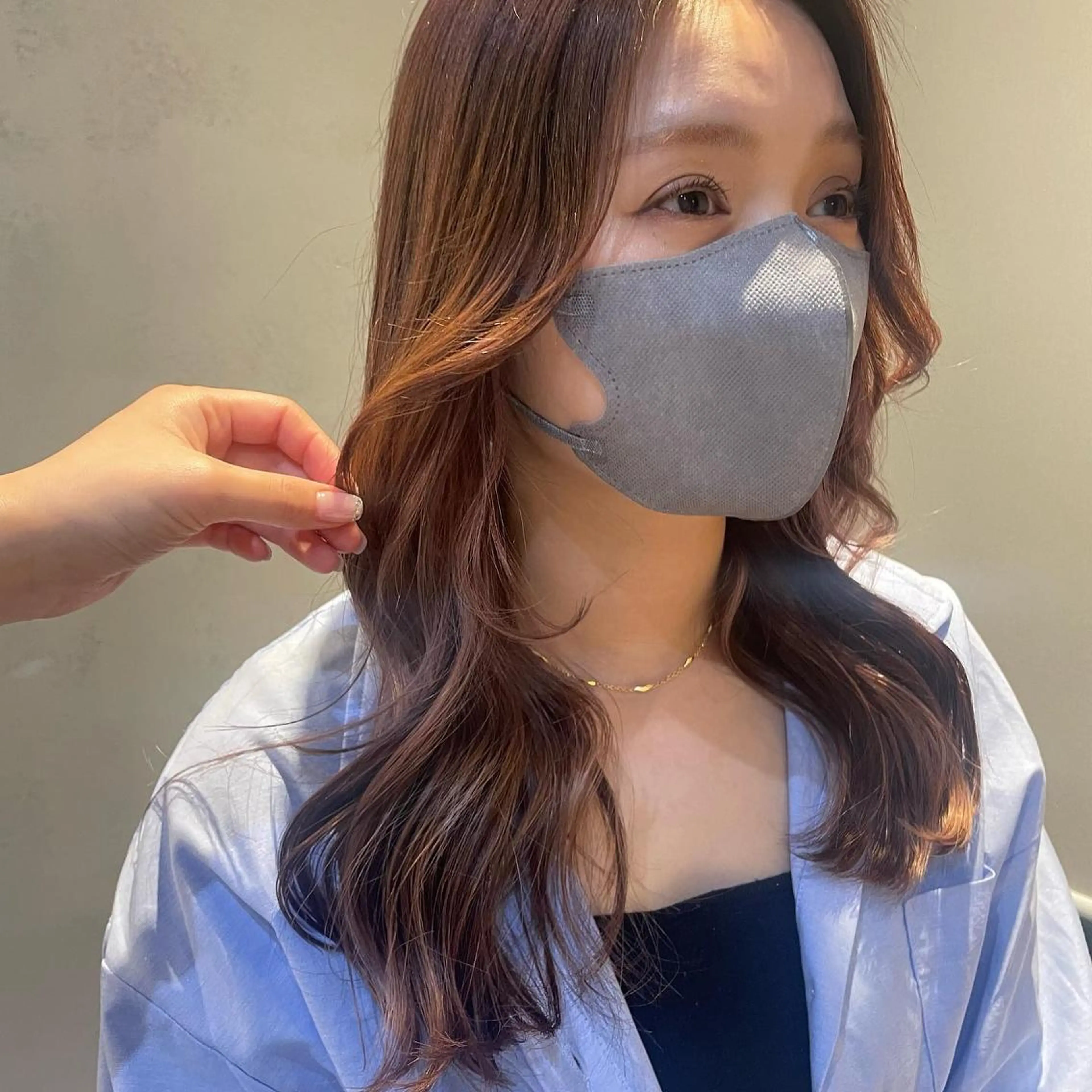 カラー ヘアアレンジ ブリーチ 透明感カラー ハイライトカラー ブリーチなしカラー 𝙢𝙞𝙮𝙪🎀 girly hairのヘアスタイル