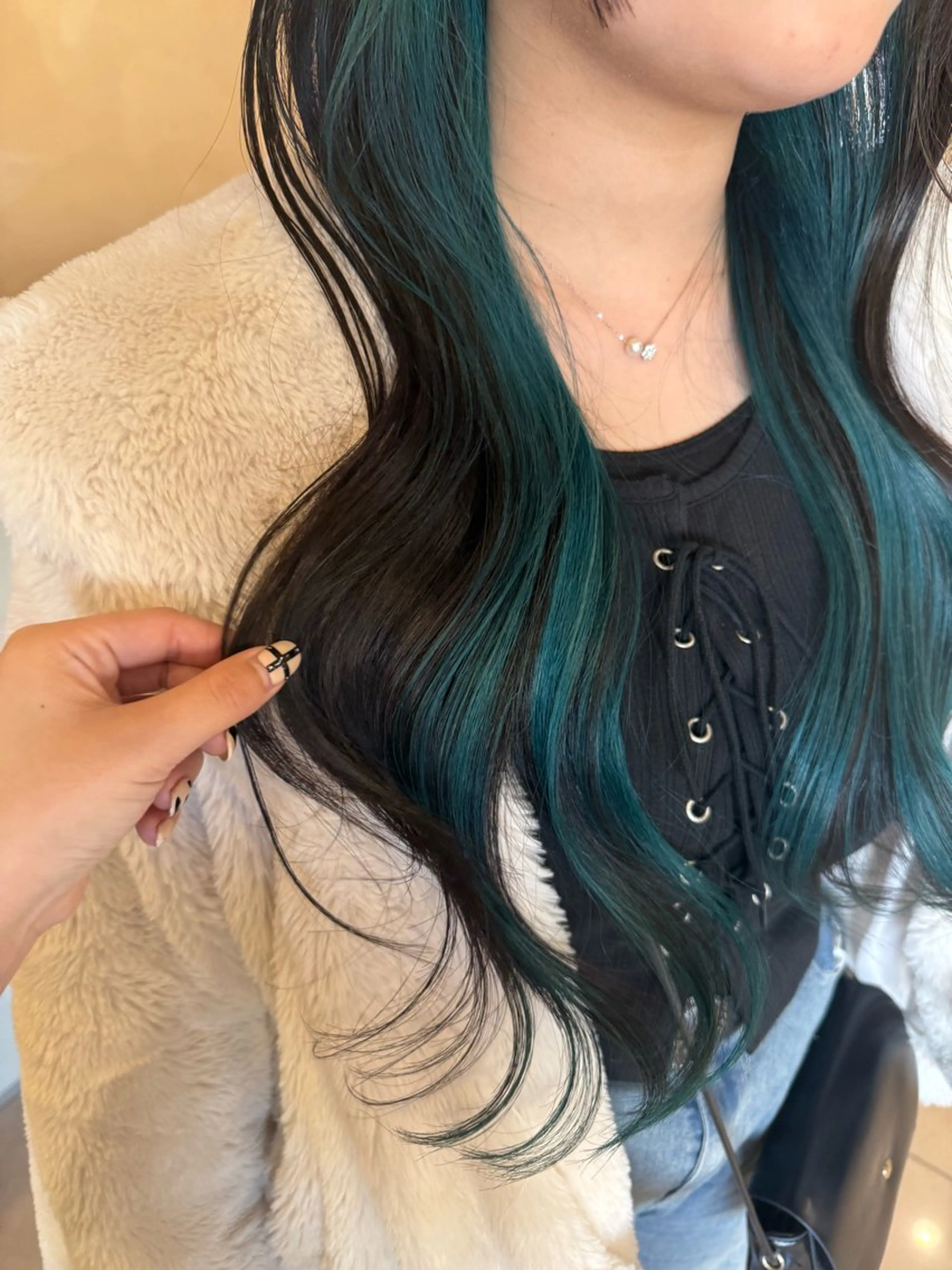 ロング カラー インナーカラー カノエ宇部厚南店 /つむぎのヘアスタイル