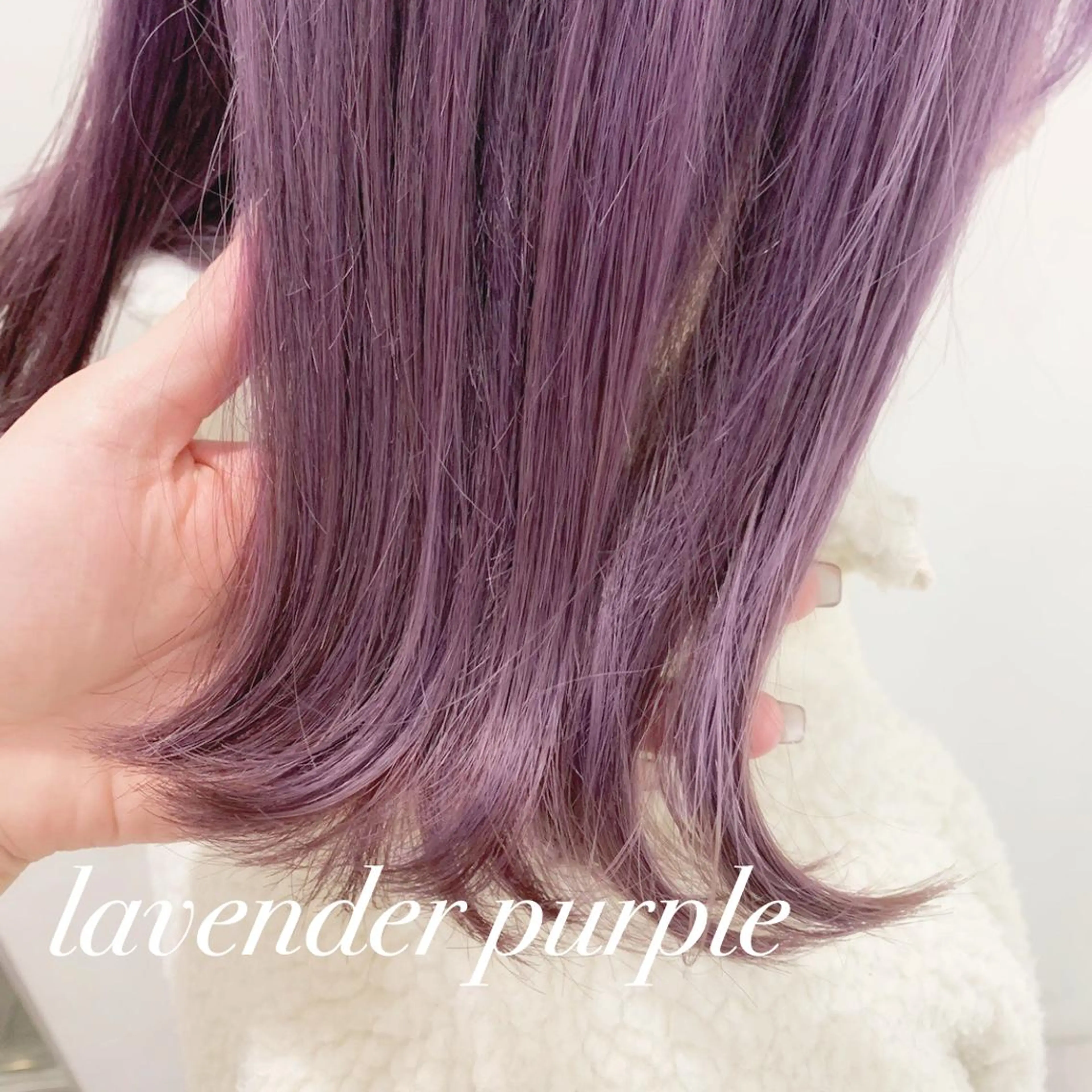 ショート カラー ヘアアレンジ ラベンダーカラー パープルカラー 🍒暖色✖️レイヤー ／Haruna🍒のヘアスタイル