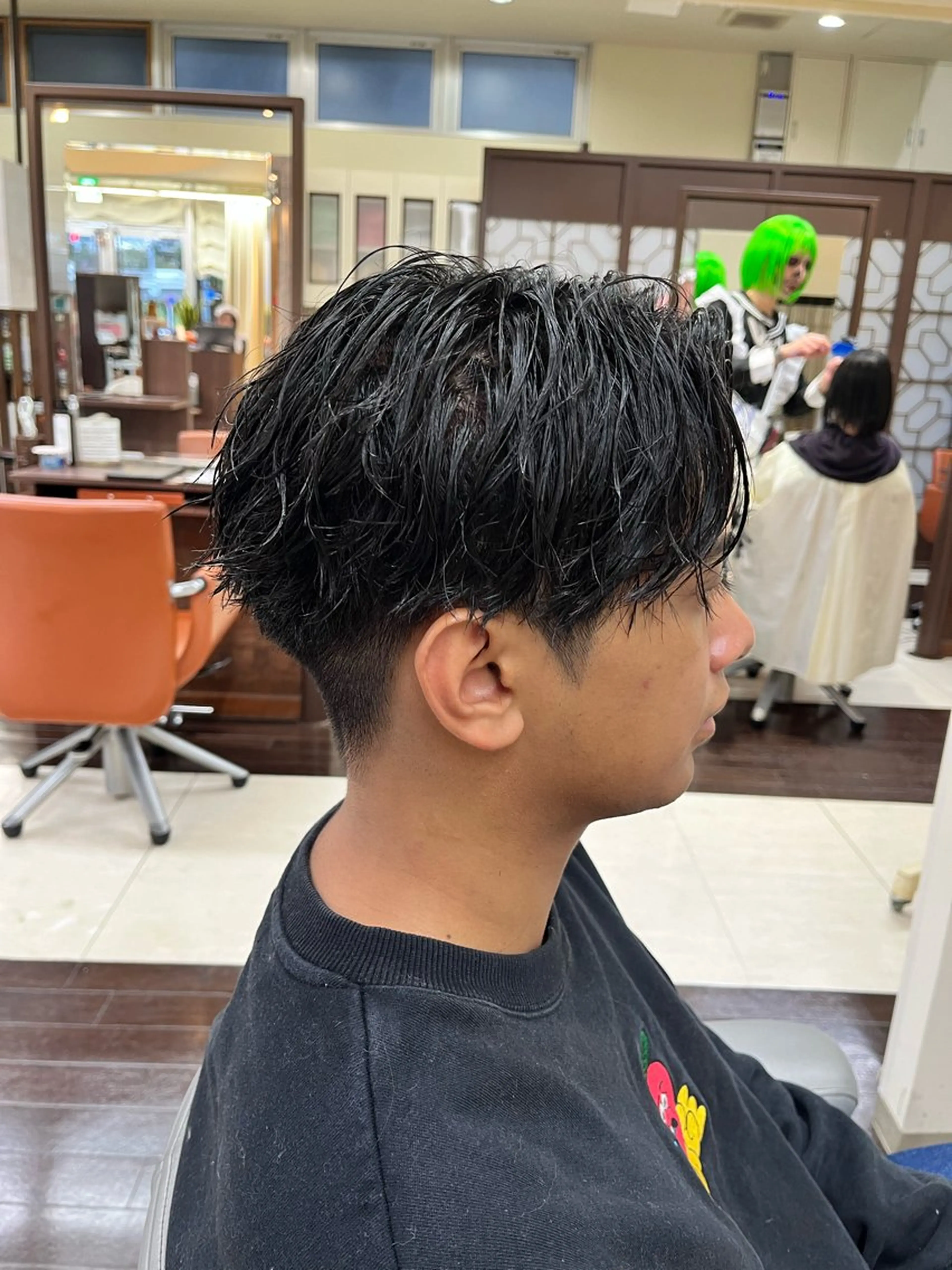 ショート パーマ メンズ メンズパーマ ツイストスパイラルパーマ スパイラルパーマ AROH  men's cut&men's perm 船橋店所属・🧊メンズ特化🧊 高木航希のヘアスタイル