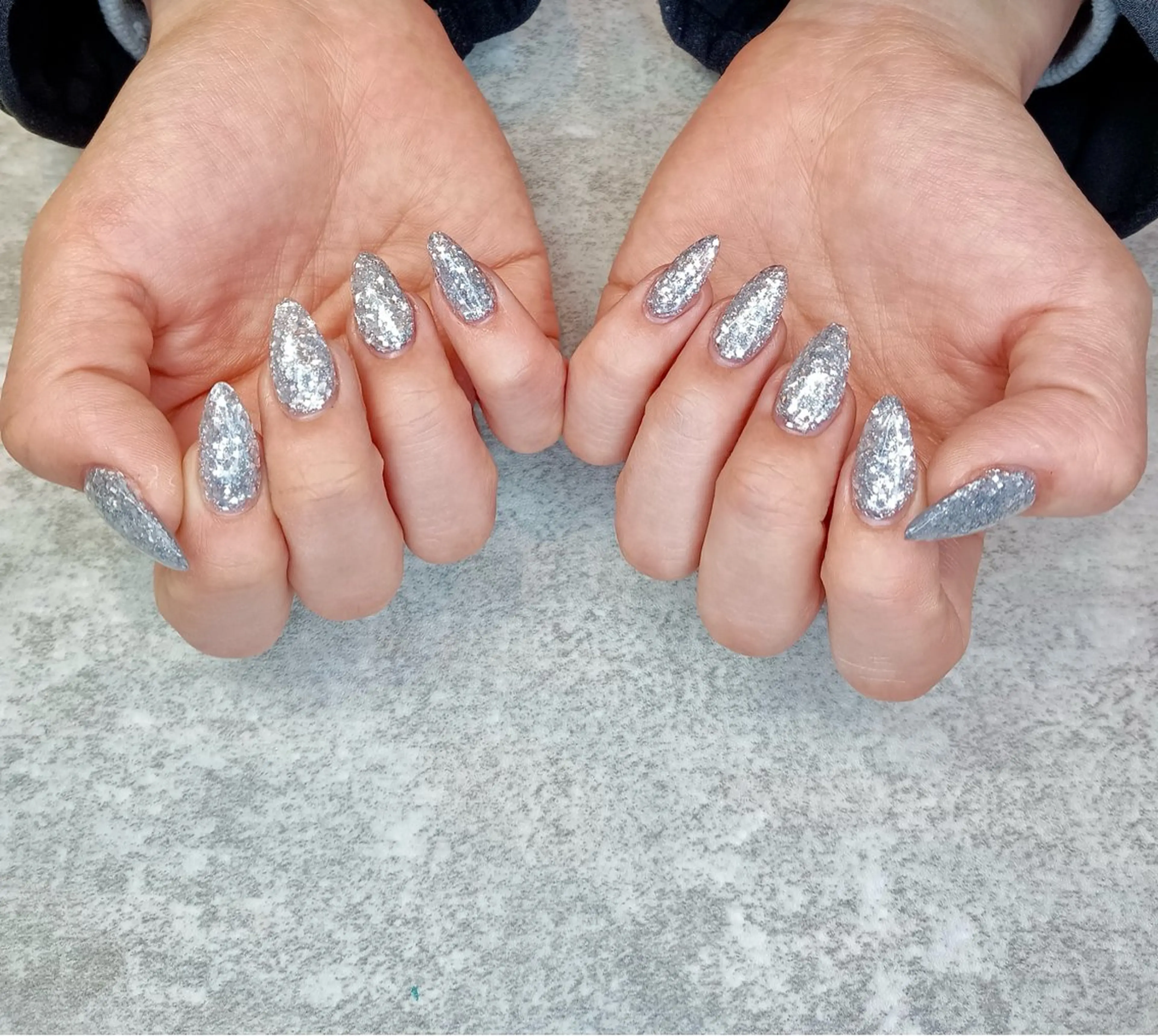 ネイル ラメ(グリッター) ワンカラーネイル スカルプネイル nail salon INFINITY所属・nail salon INFINITYのネイルデザイン