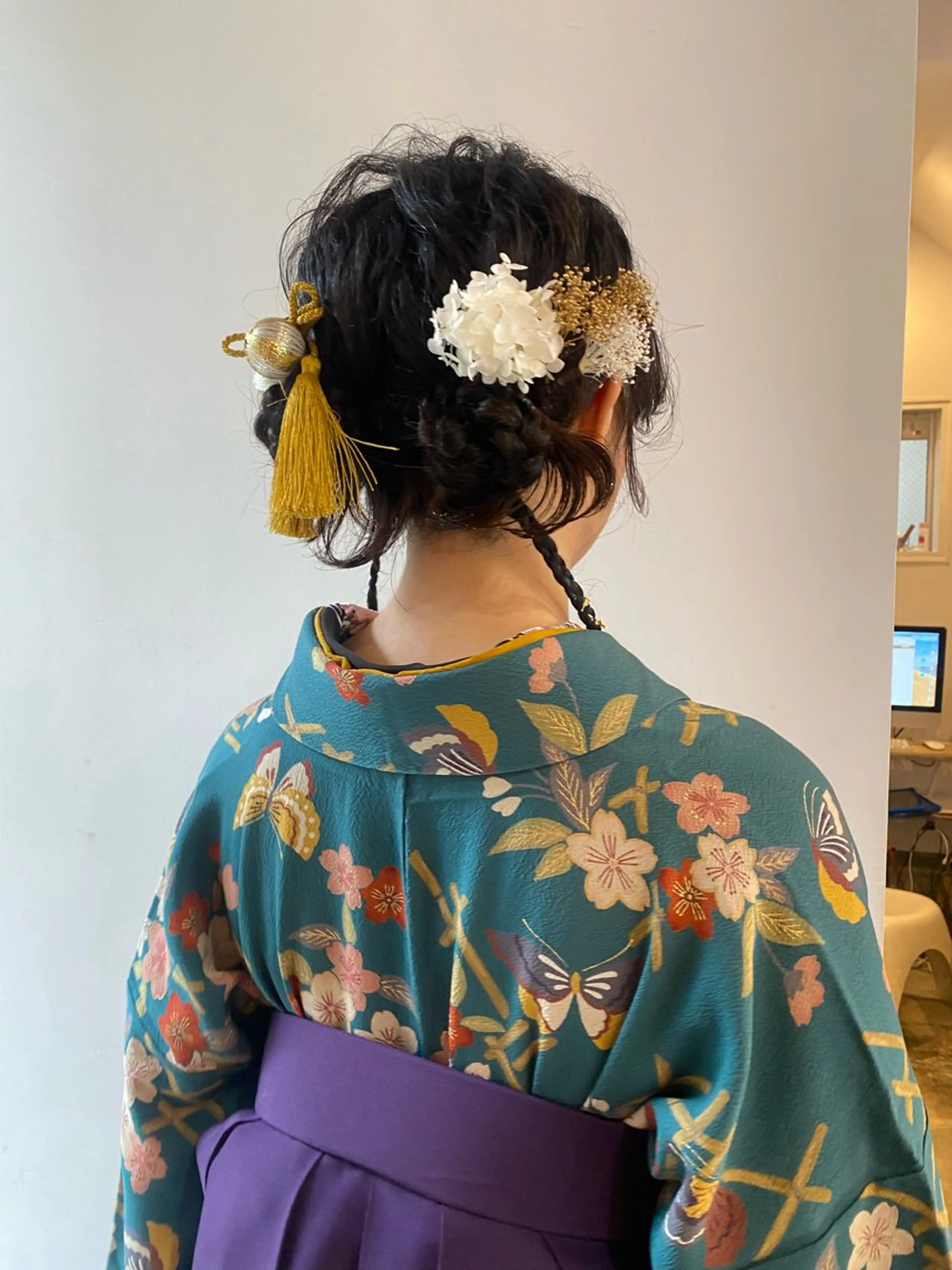 ミディアム ヘアアレンジ 小日向 沙織のヘアスタイル