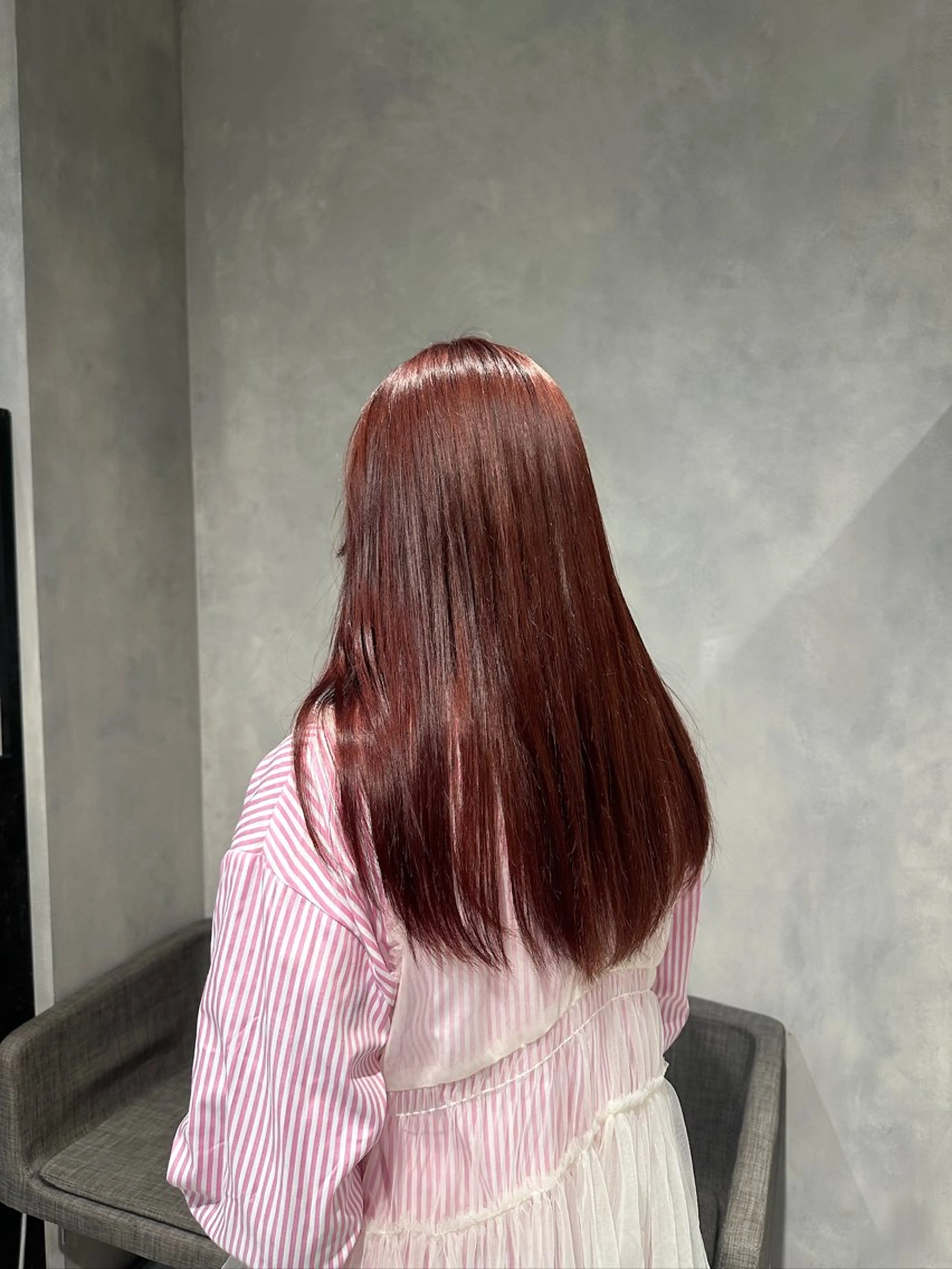 ロング カラー ブリーチ ダブルカラー レッドカラー 優斗/メンズ/ フェード/パーマのヘアスタイル