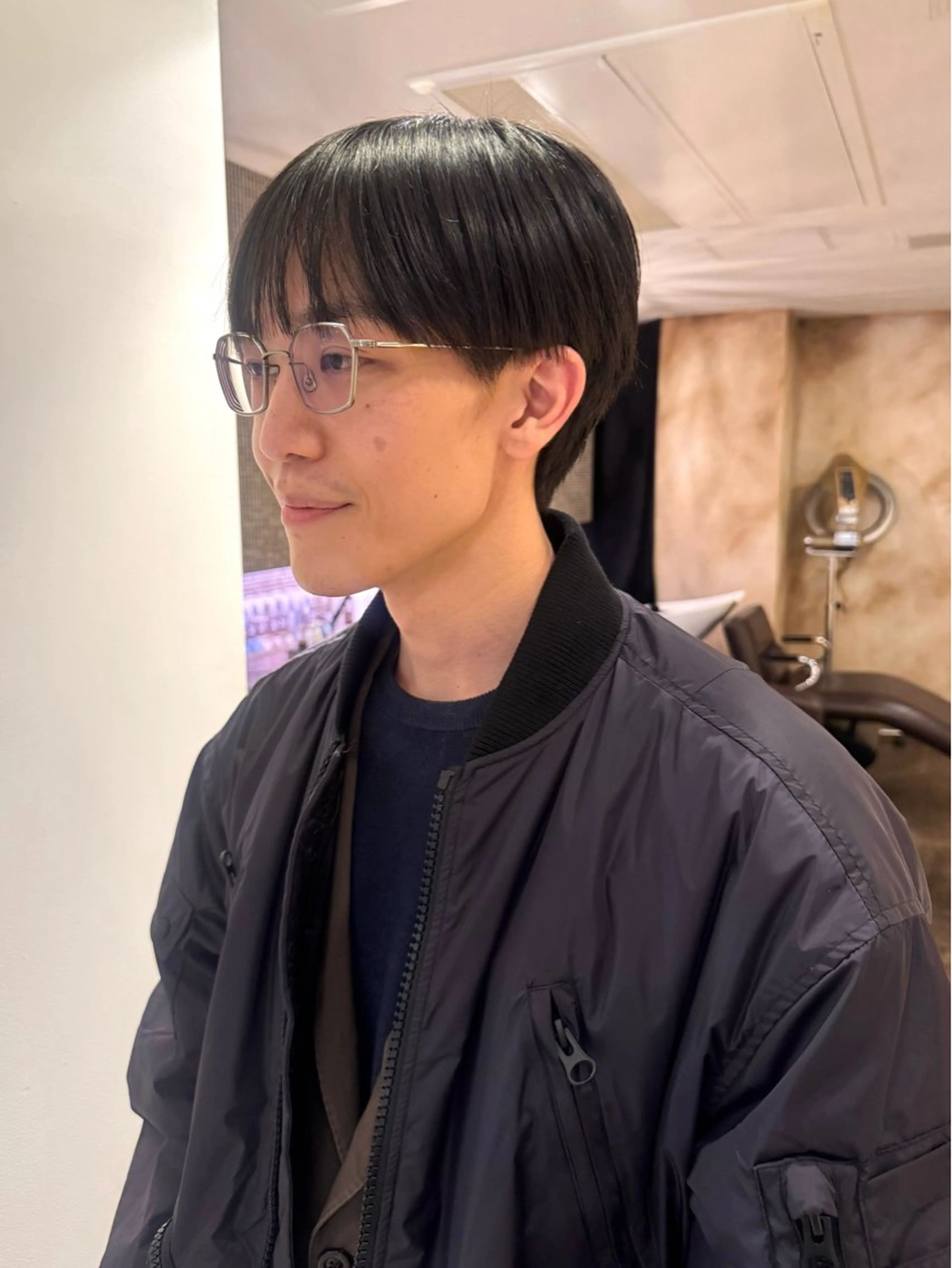 メンズ マッシュ シースルーマッシュ カット lot Karen / 心斎橋のヘアスタイル