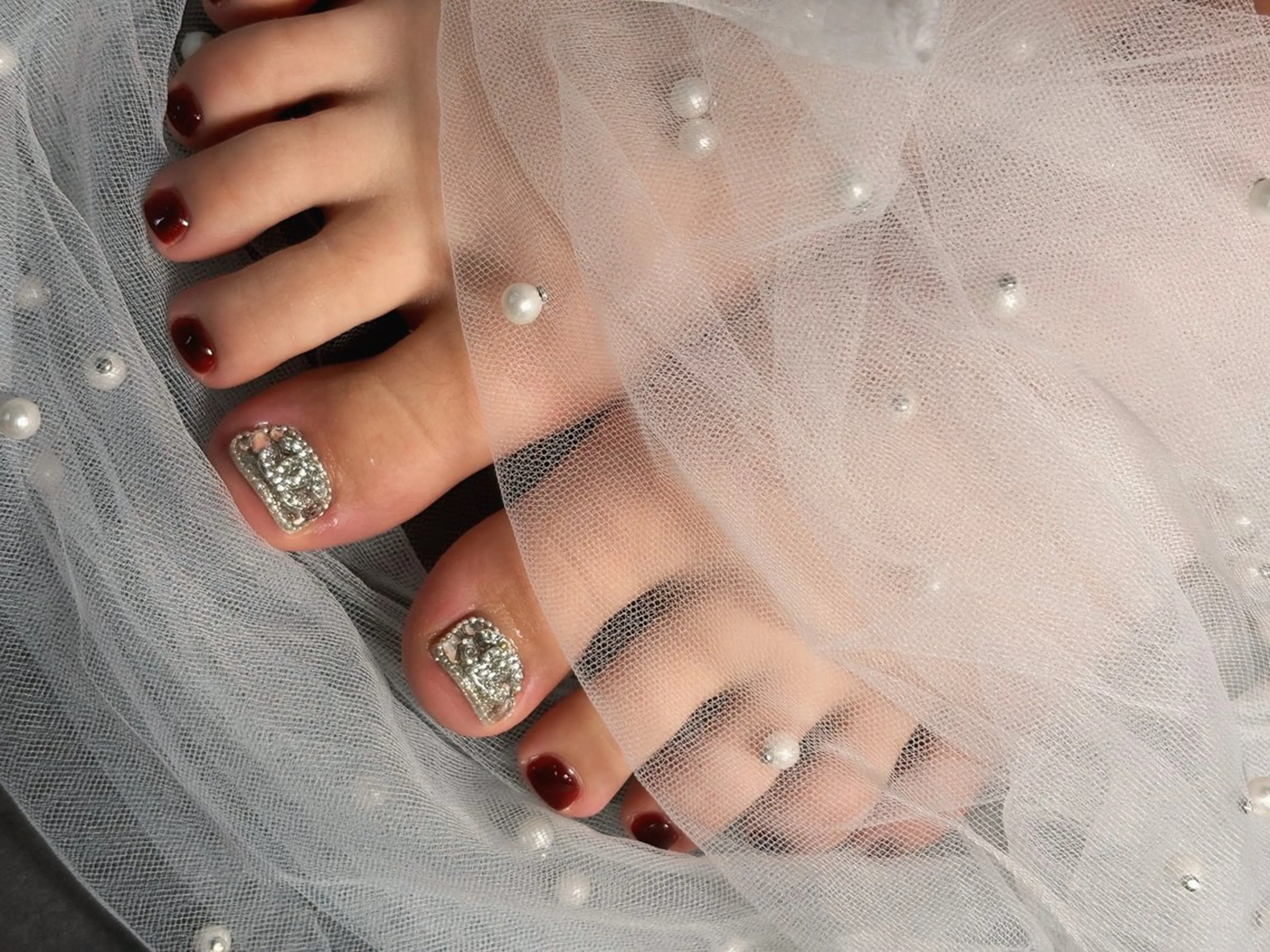 フィルイン→フットワンカラー（オフ有90分オフ無60分）の写真