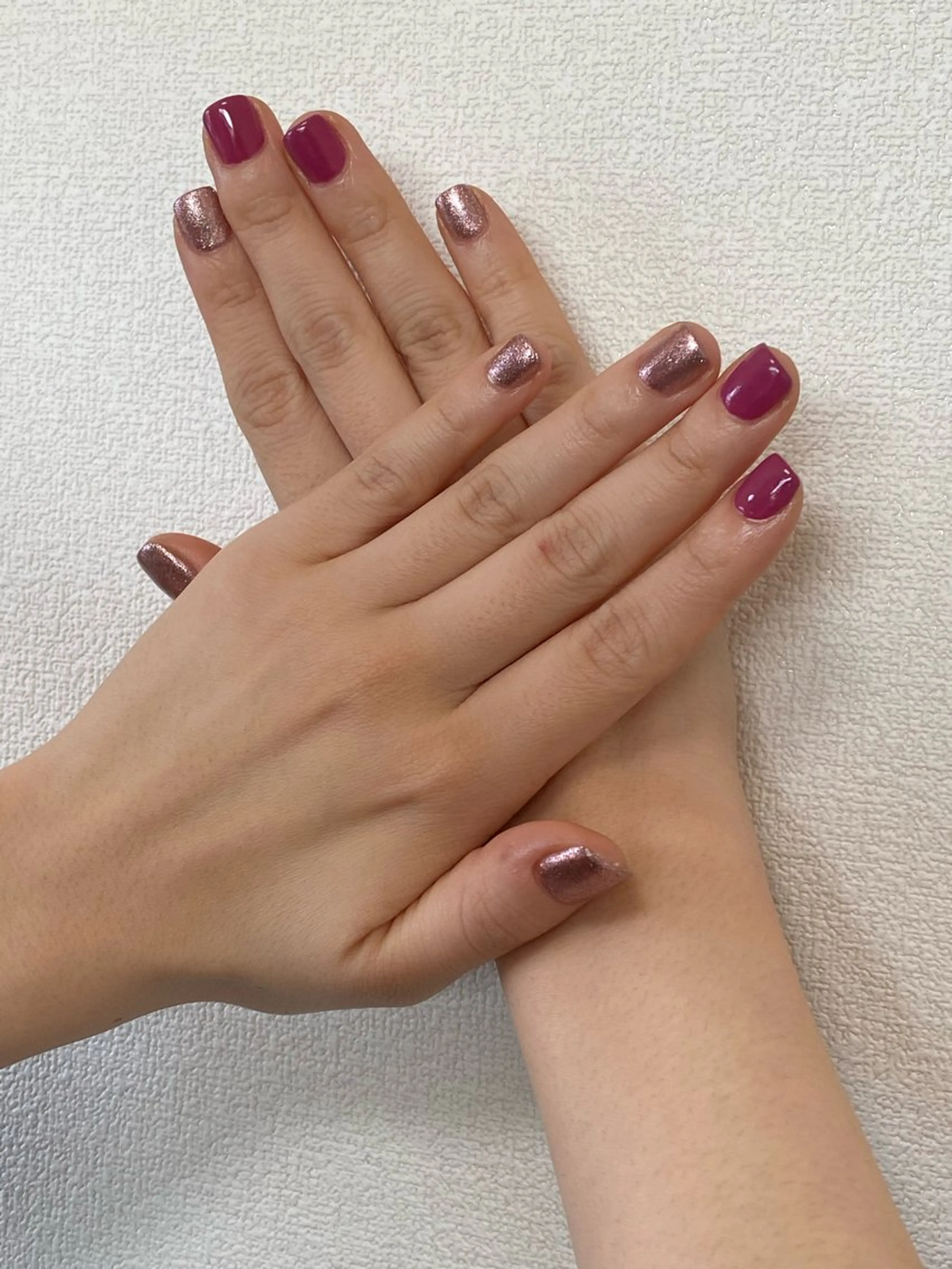 ネイル ピンク ハンドネイル 自宅サロン FeelFreeのネイルデザイン