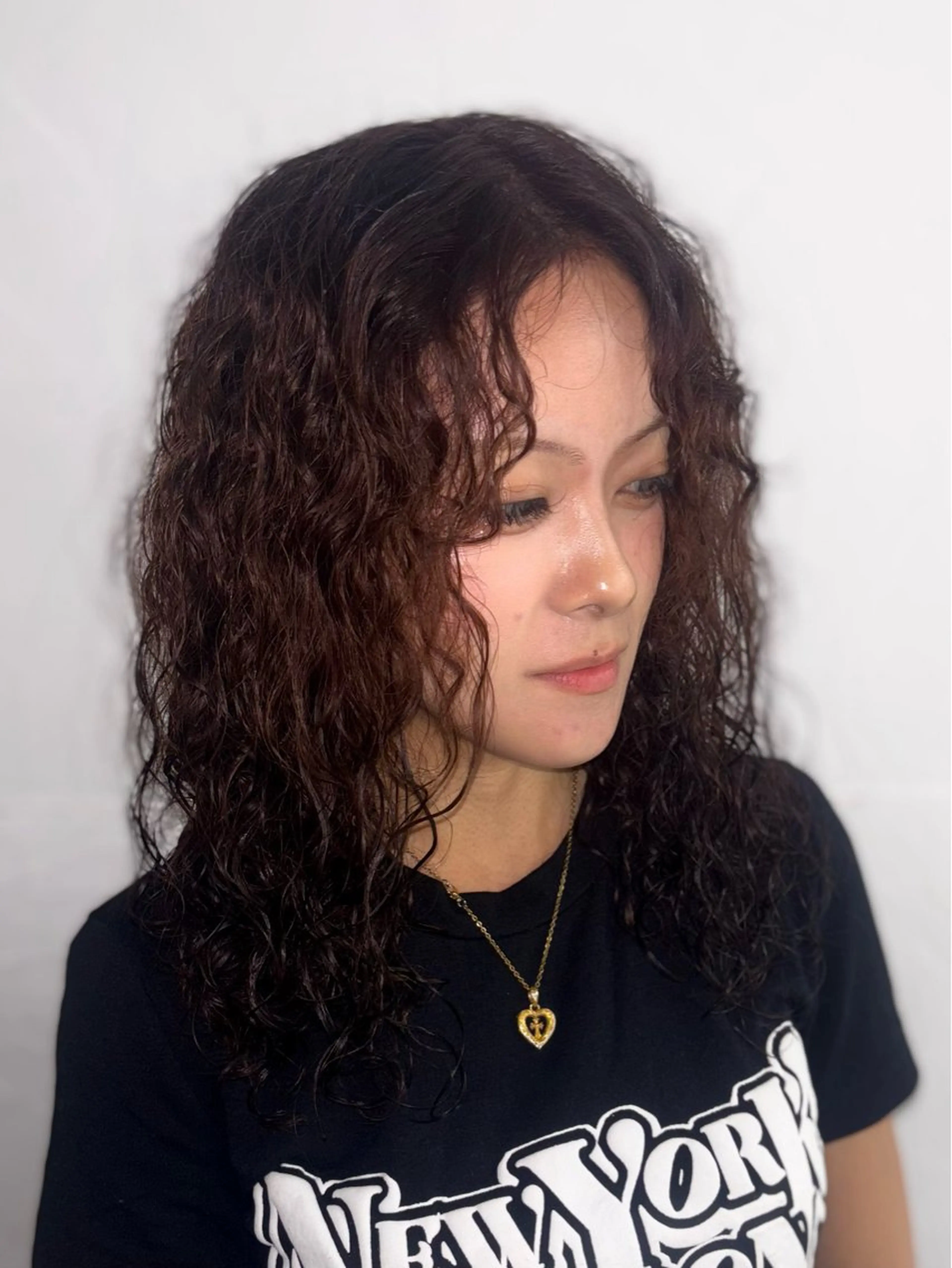 ミディアム ミディアムパーマ パーマ 石崎 啓太のヘアスタイル