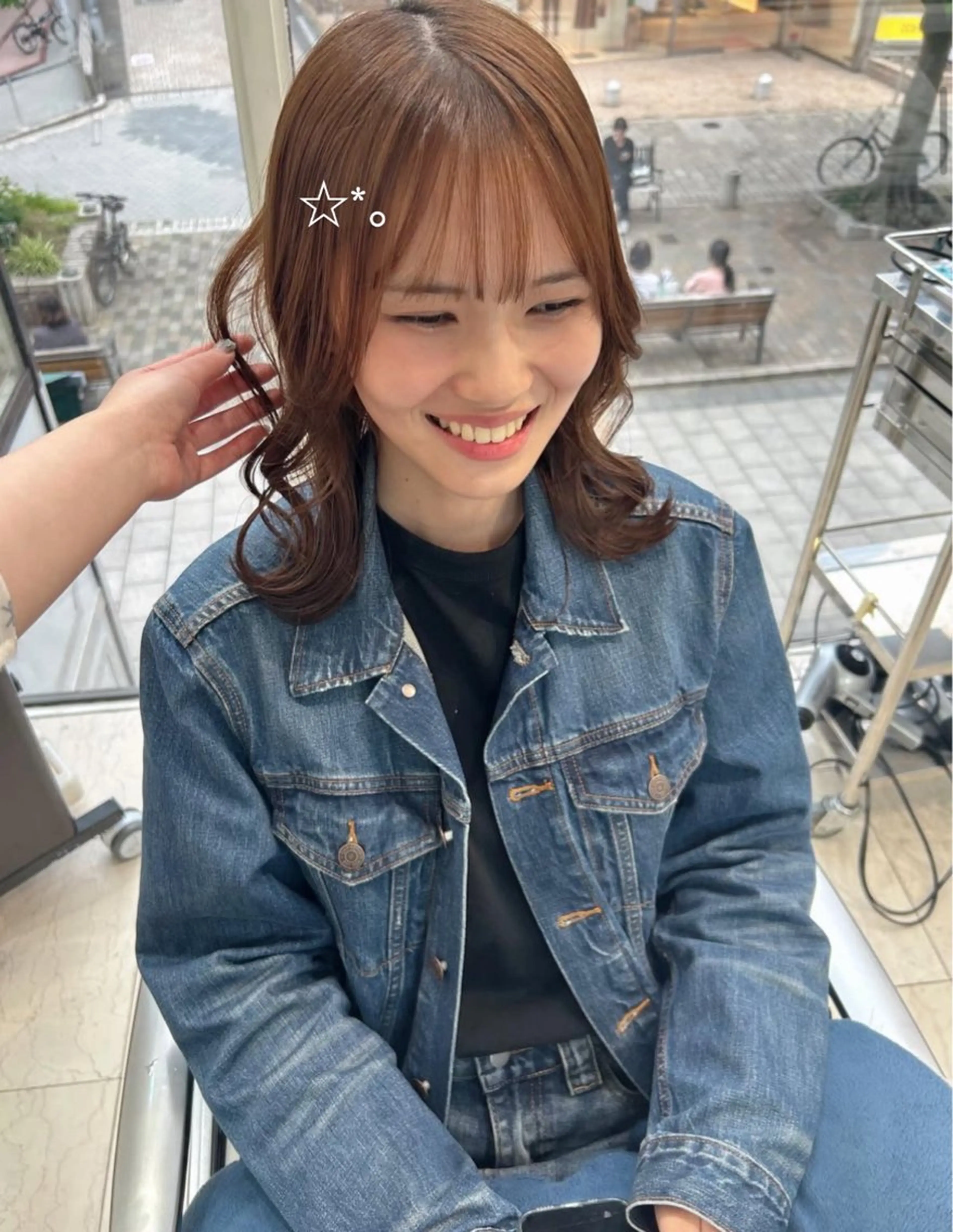 ショート 縮毛矯正 ありむらもえ/ 透明感カラーのヘアスタイル