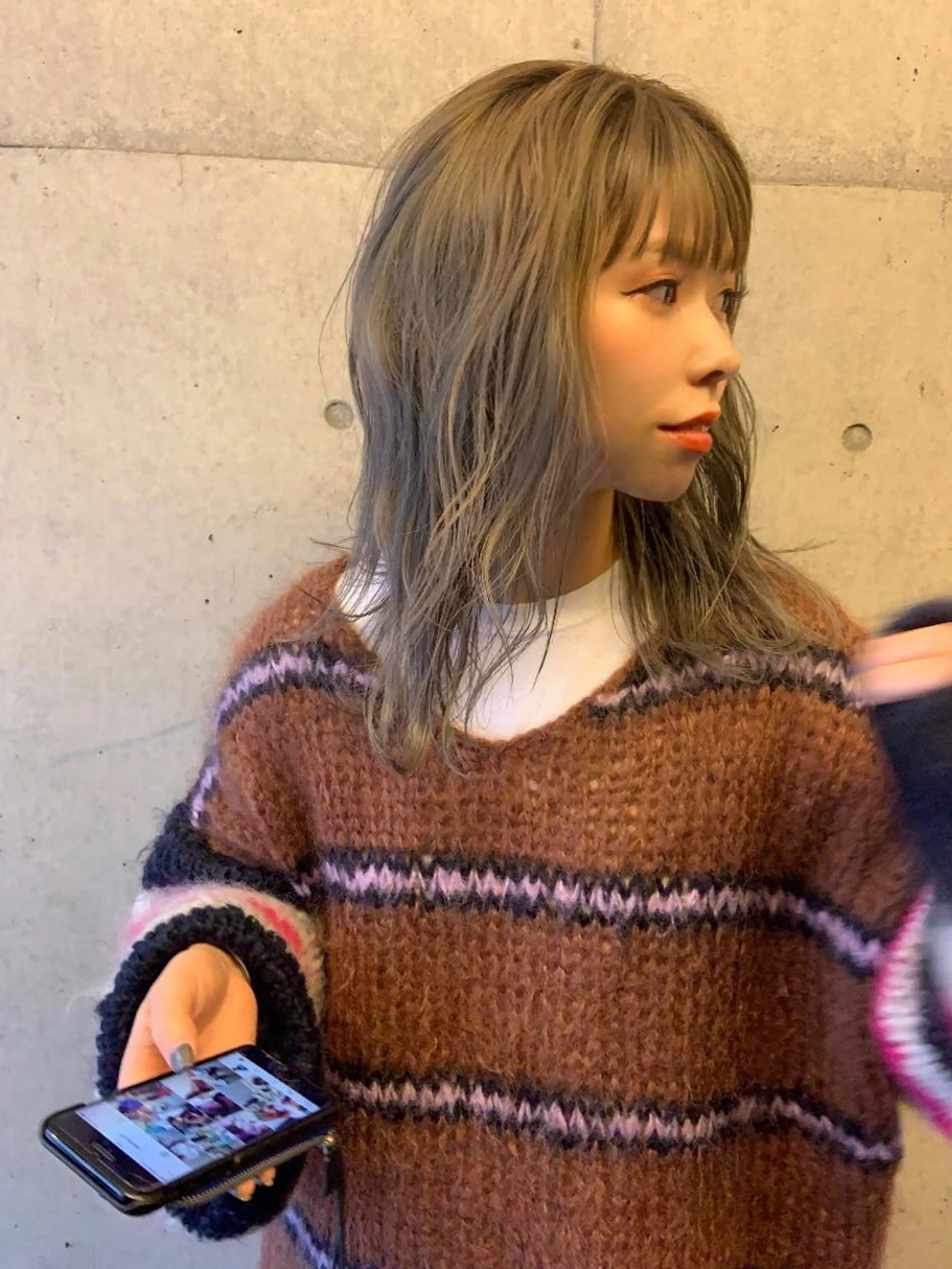 ケアブリーチ全頭➕全体カラーの写真