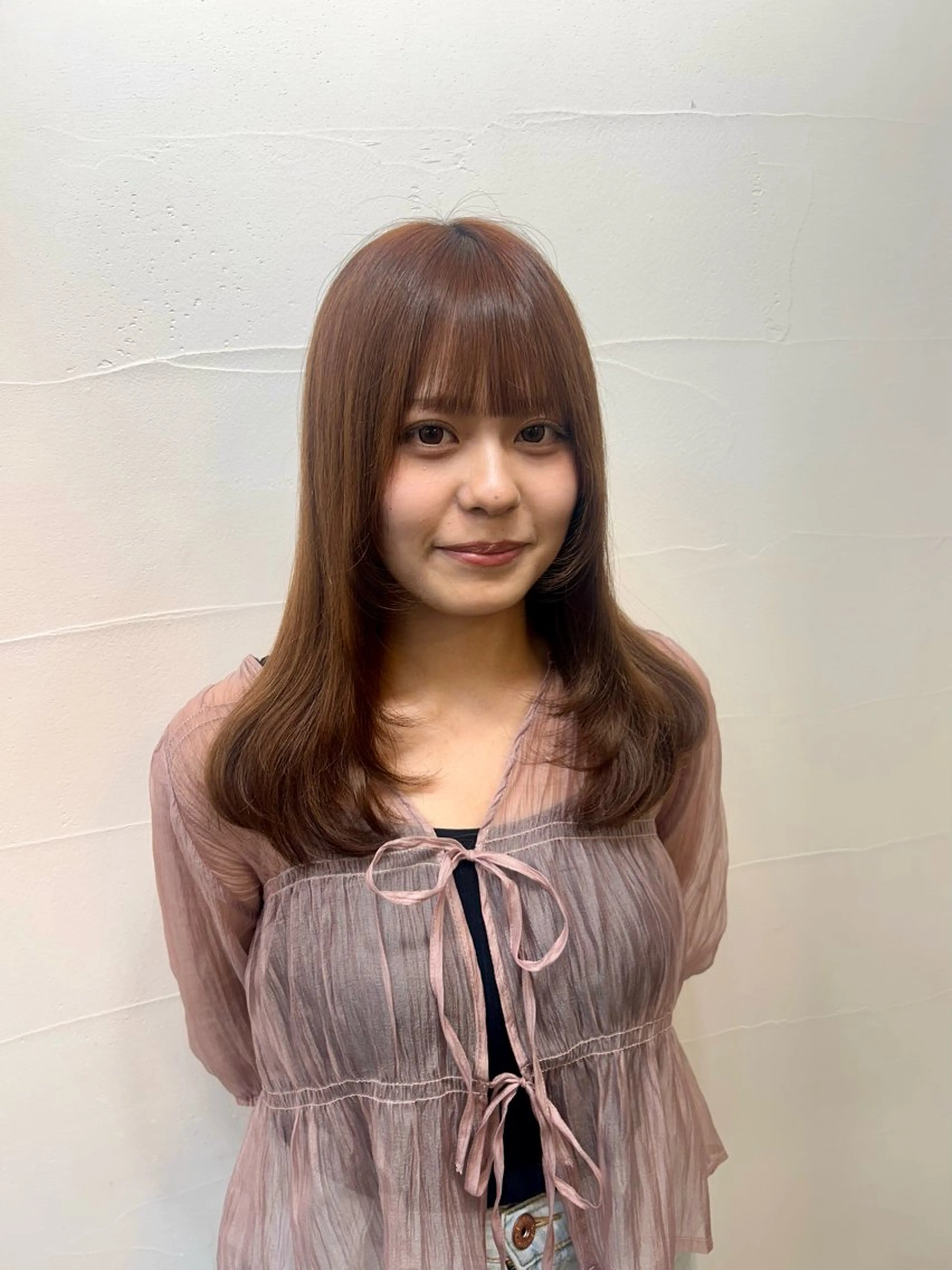 ロング くびれヘア 顔まわりレイヤー 顔周りカット レイヤーカット 🌱メンズカット募集 中🌱ナノコのヘアスタイル