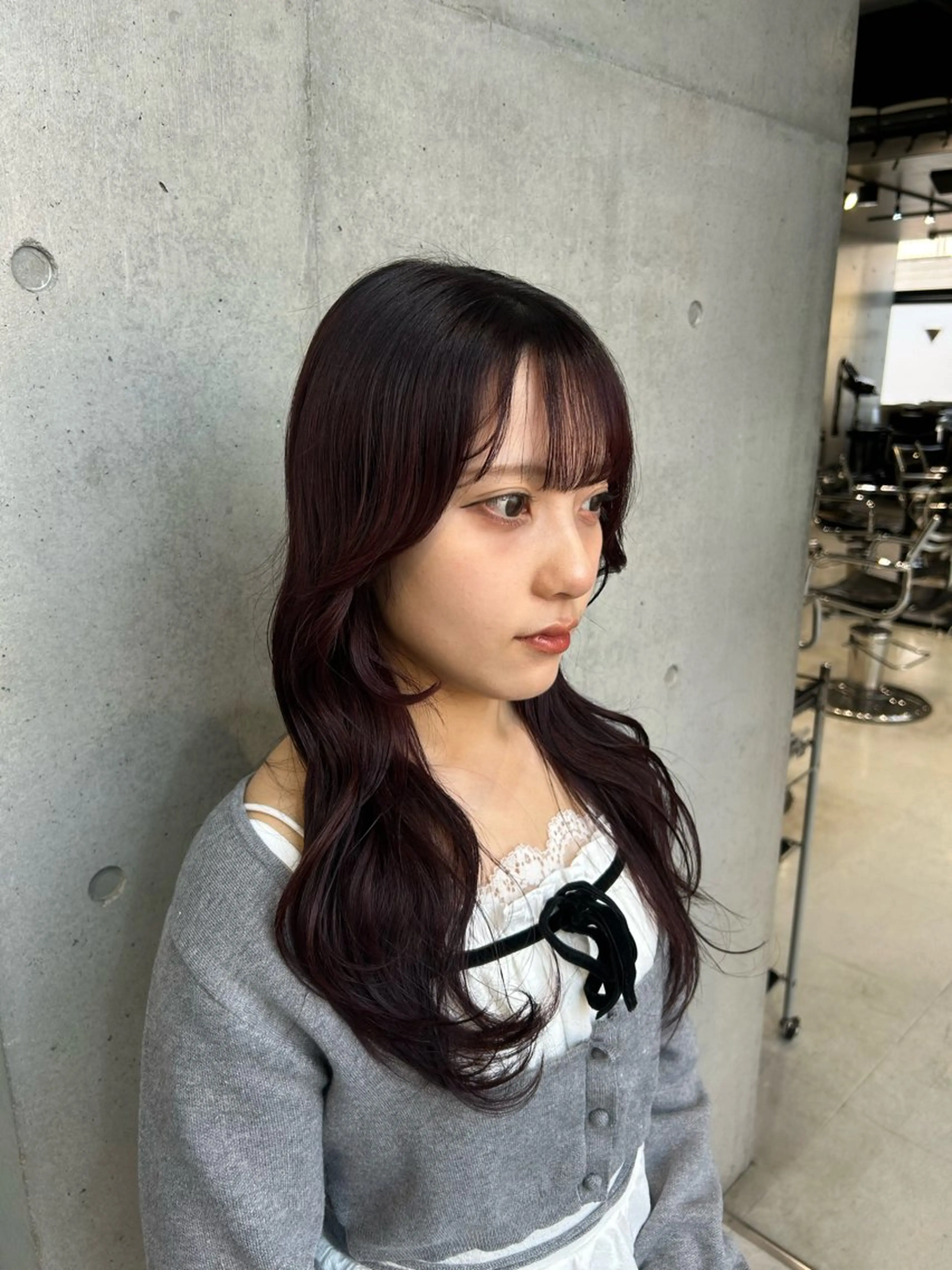 ロング カラー ヘアアレンジ カット ヘアカラー トリートメント ボブ艶モテカラー🫧 カリンのヘアスタイル