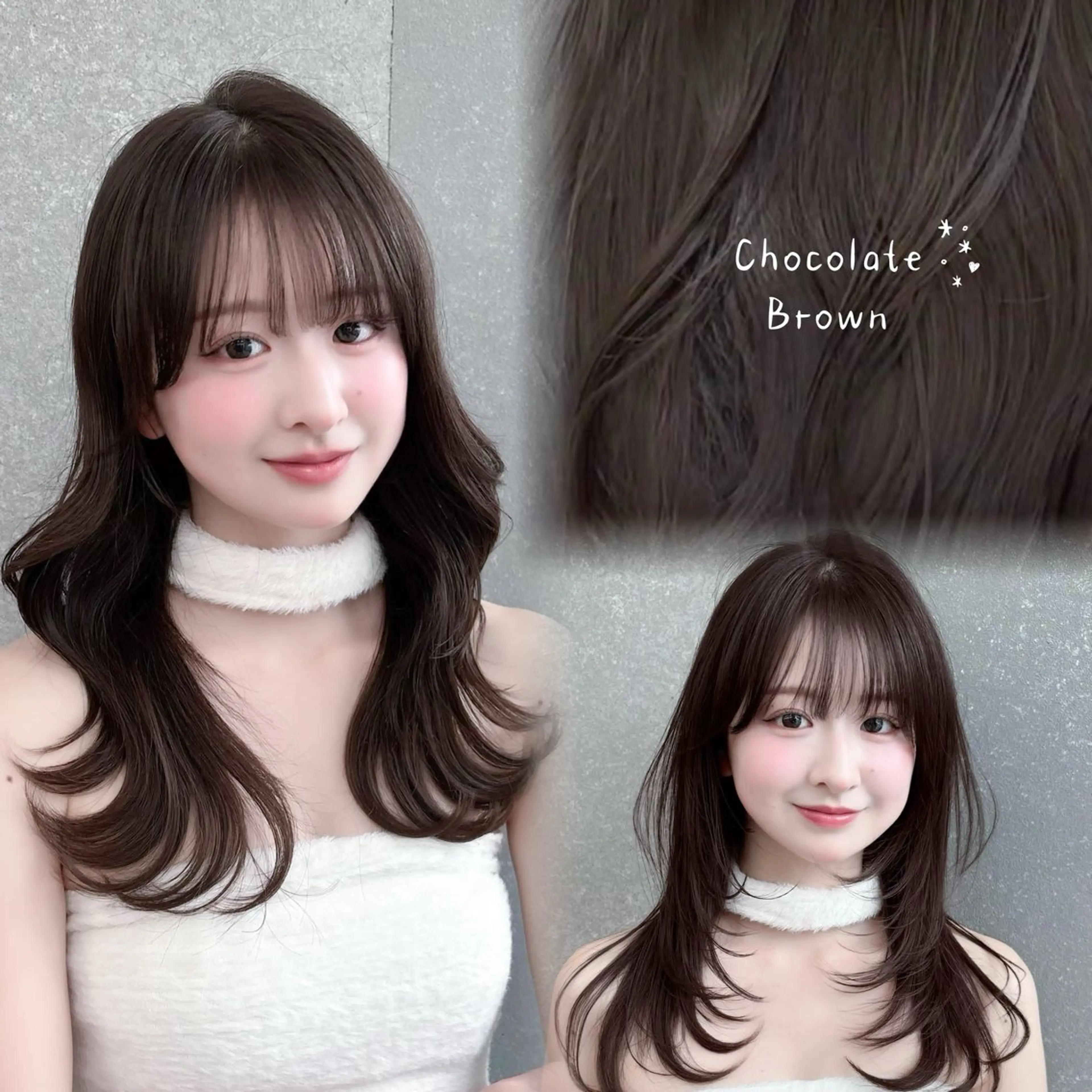 ロング カラー 韓国レイヤー／似合わ せ／nazuna🩵のヘアスタイル