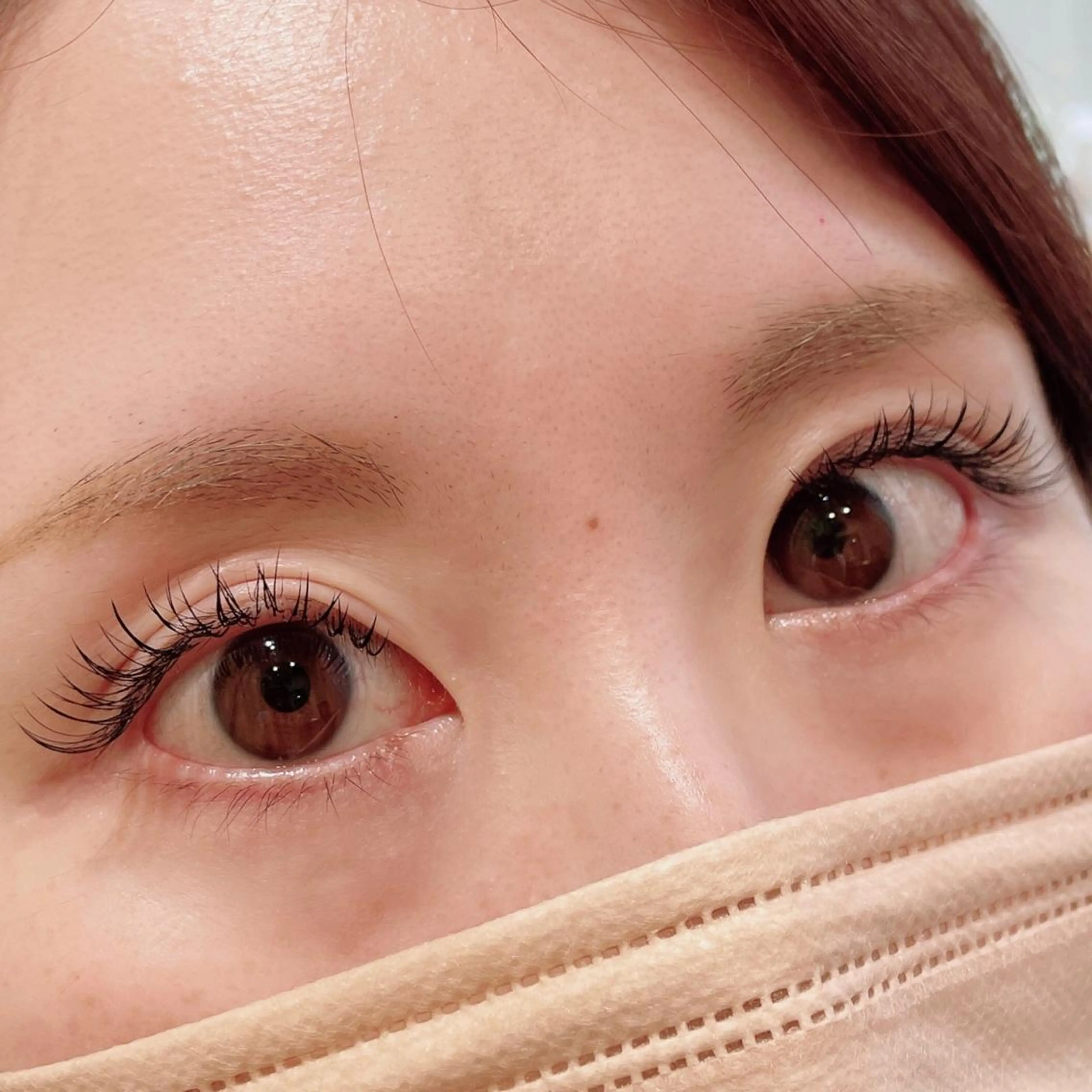 マツエク・マツパ 付け放題 Cカール フラットラッシュ ナチュラル マツエク SEALA 高石店所属・SEALA 高石の眉毛・アイブロウイメージ