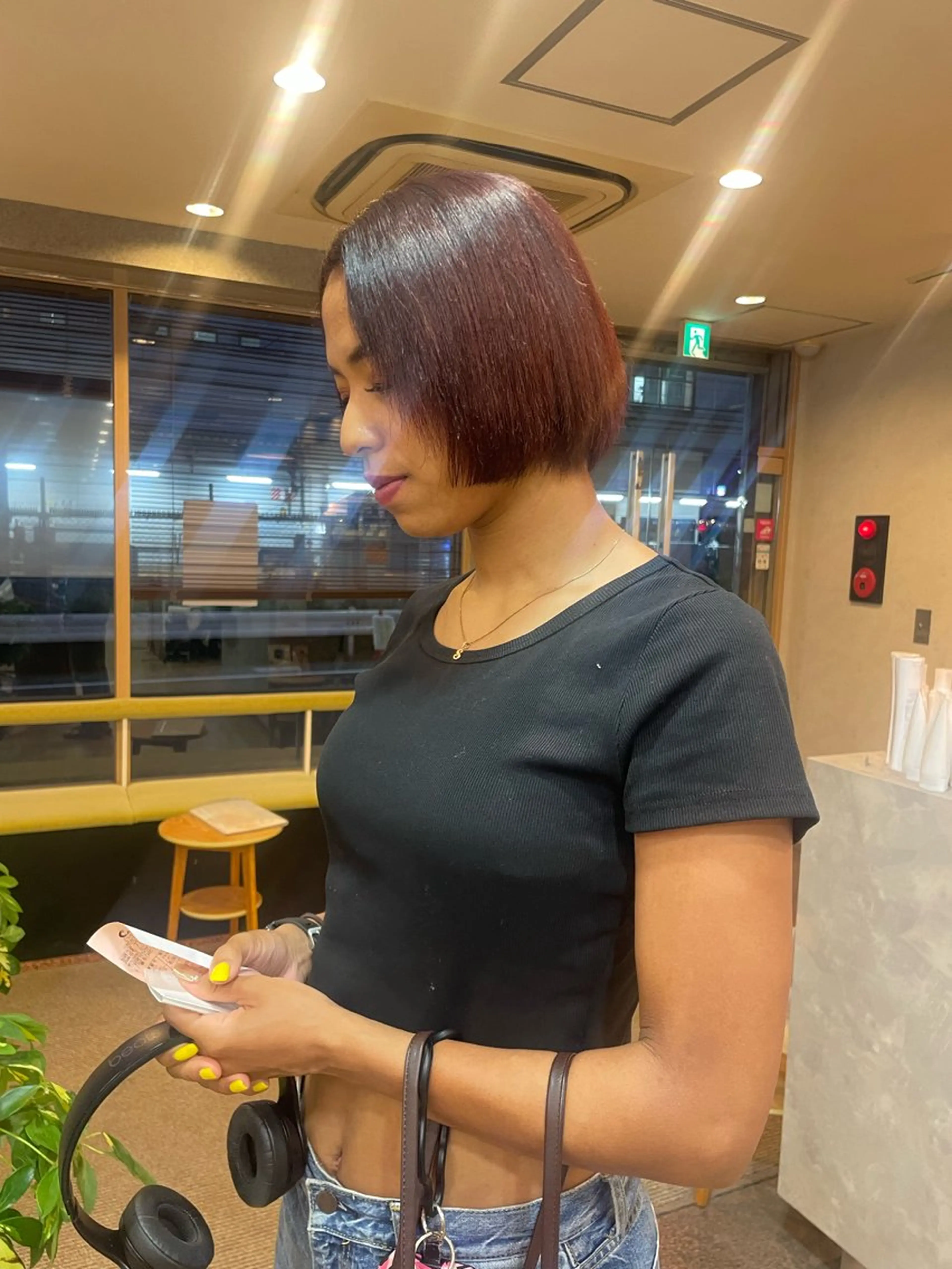 ショート カラー レッドカラー トリートメント 髪質改善/Bloss om🌷高橋沙衣のヘアスタイル