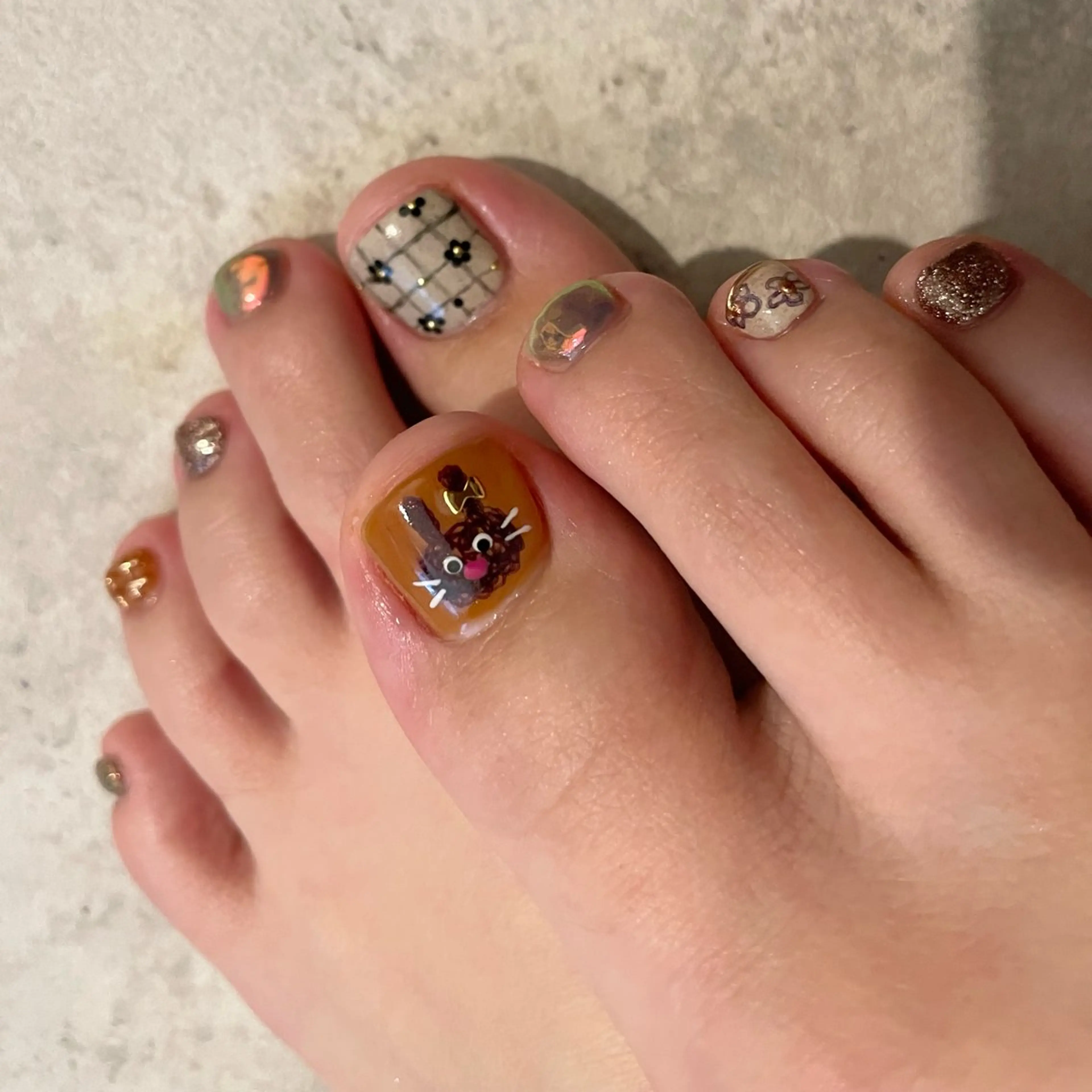 ＊order course＊持ち込み画像両足アート６本まで【オフ込】の写真