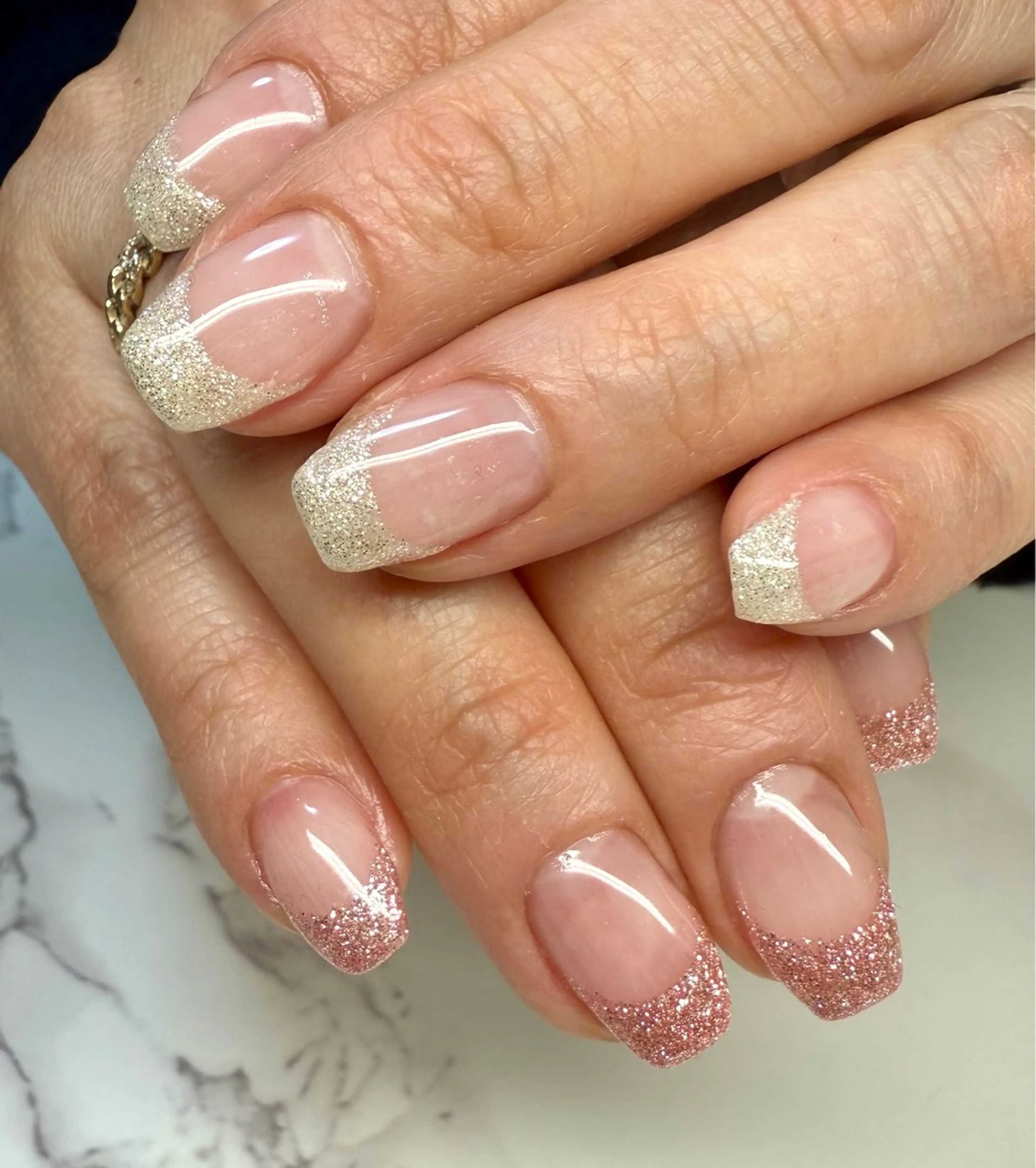 ネイル アートネイル チークネイル フレンチネイル 氷ネイル・うるうるネイル キラキラネイル M.N_ nailのネイルデザイン