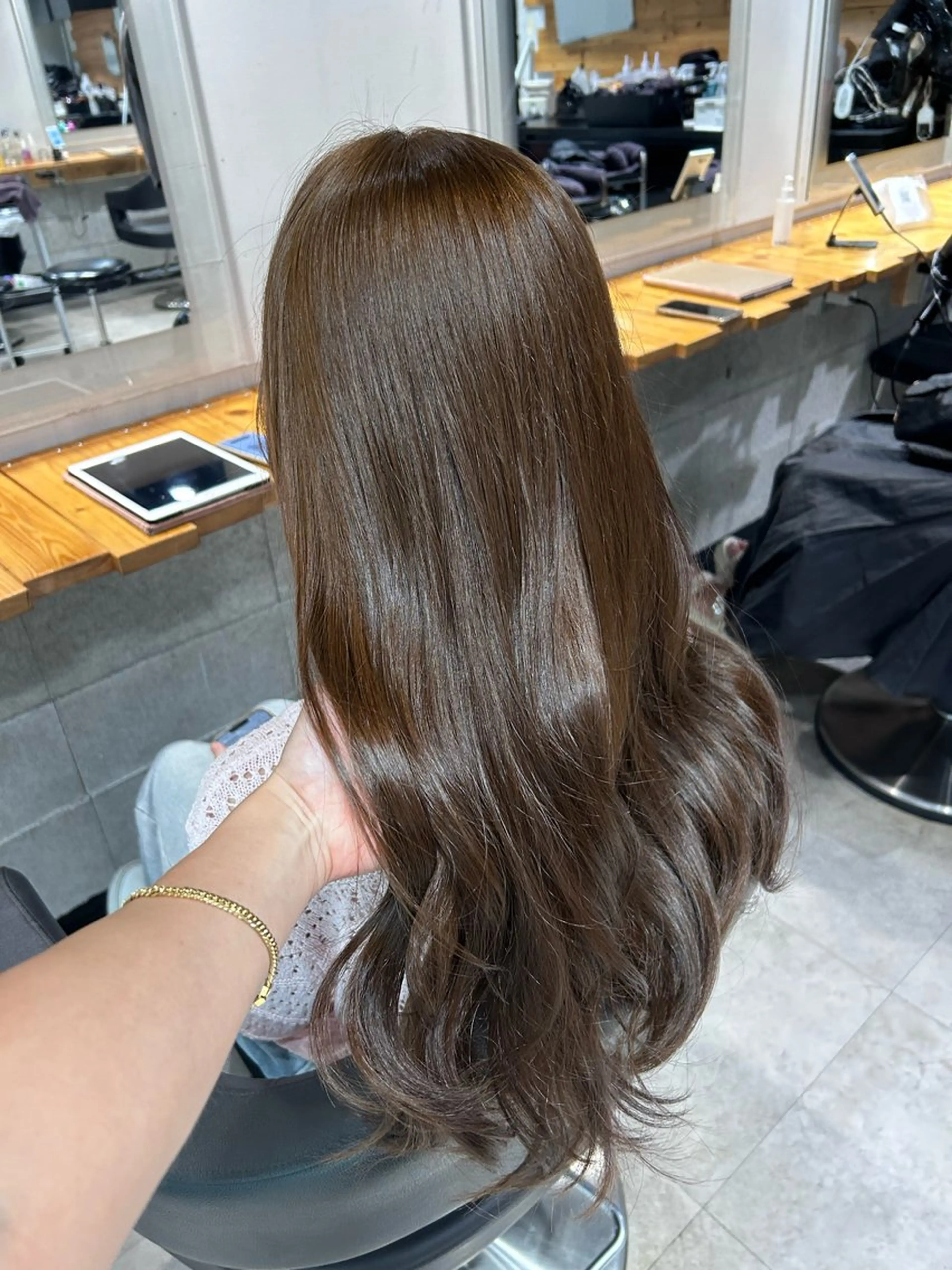 ロング カット ヘアカラー トリートメント ヘッドスパ 韓国Style♡ Nanami🇰🇷のヘアスタイル