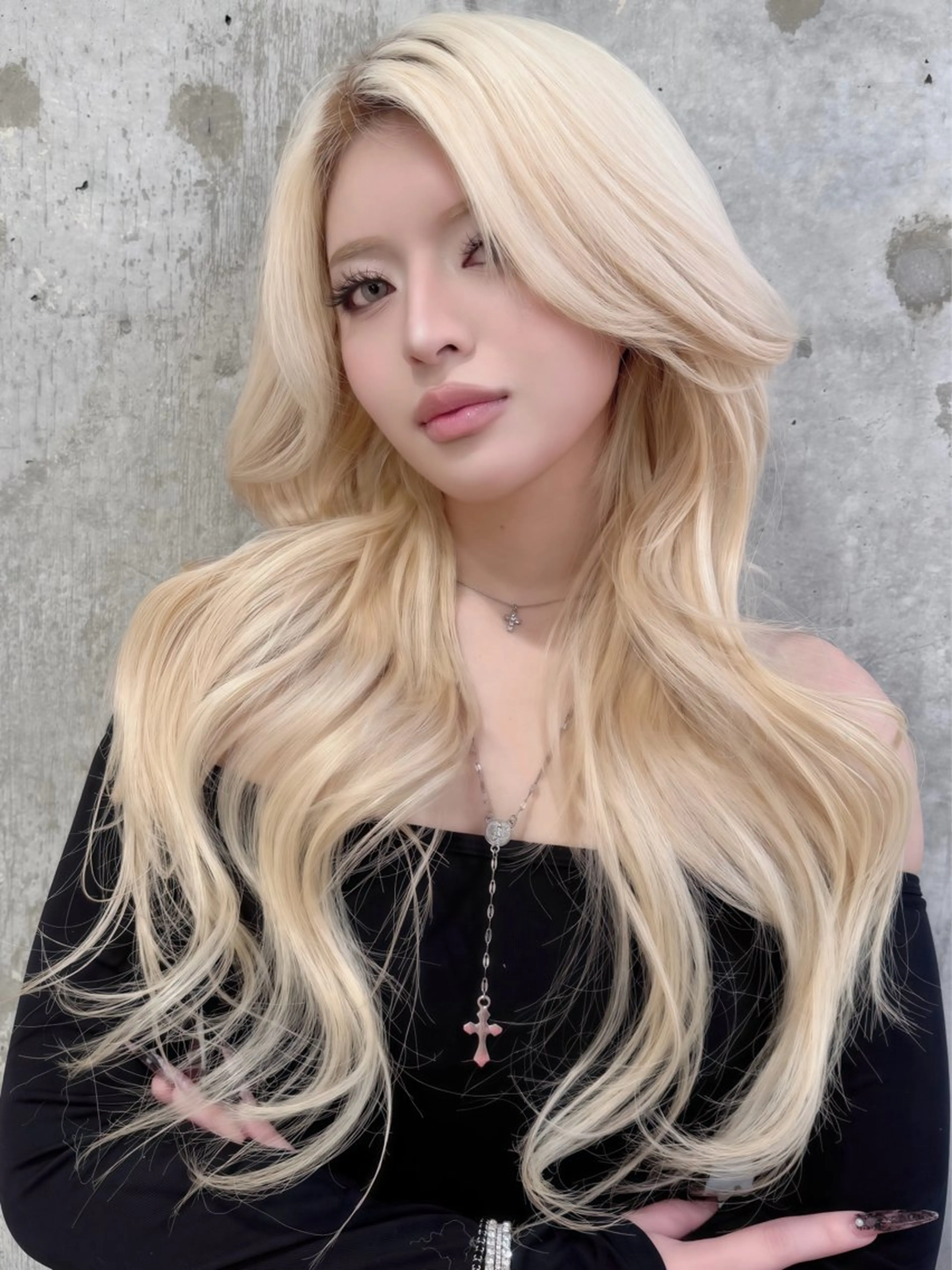 ロング カラー ブロンド レイヤーカット カット ヘアカラー トリートメント Sea Shinjuku所属・海外レイヤー /新宿/TERUのヘアスタイル