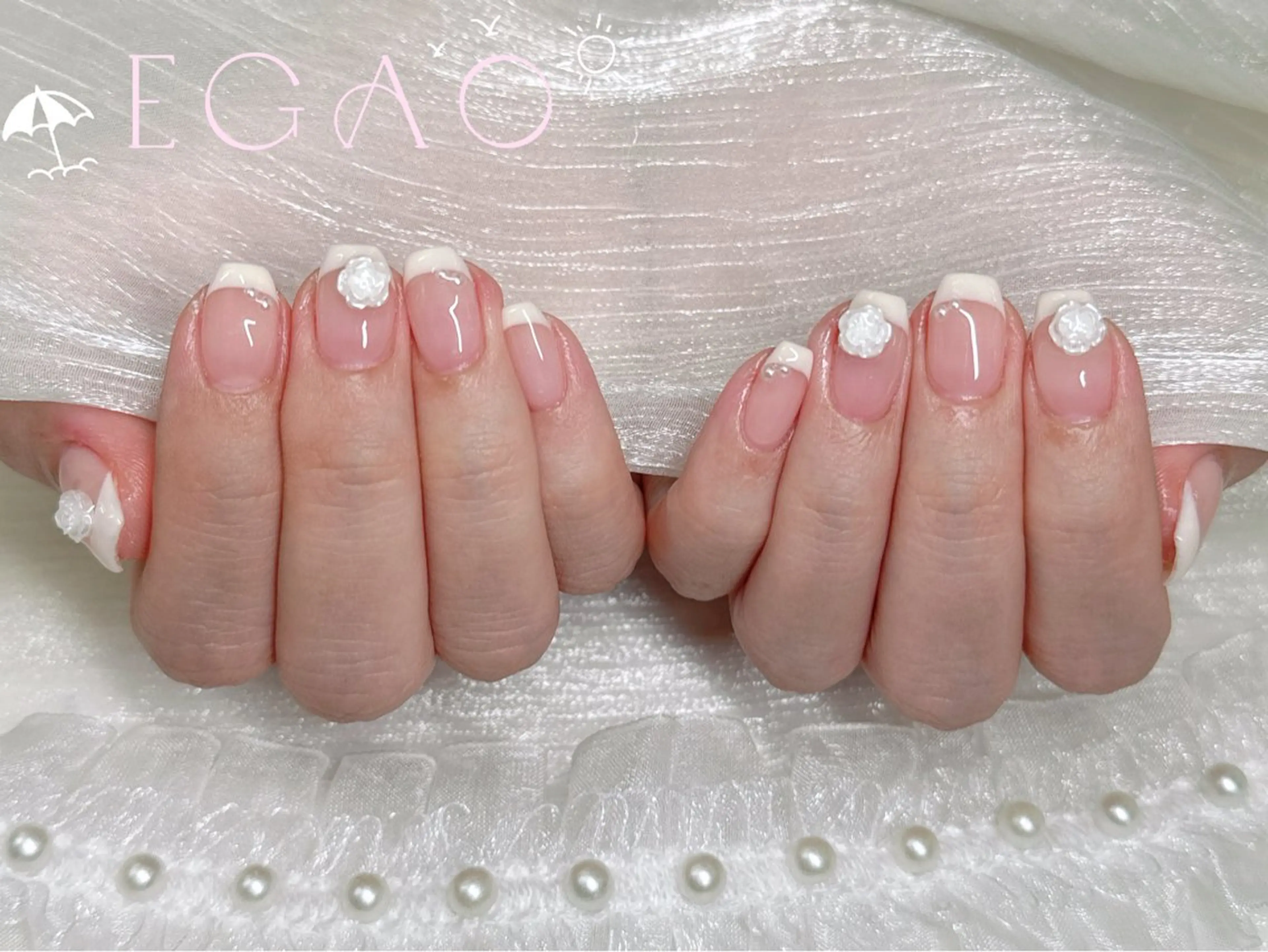 ネイル アートネイル フットネイル フレンチネイル ジェルネイル グラデーション ハンドネイル Egao Nail Salonのネイルデザイン