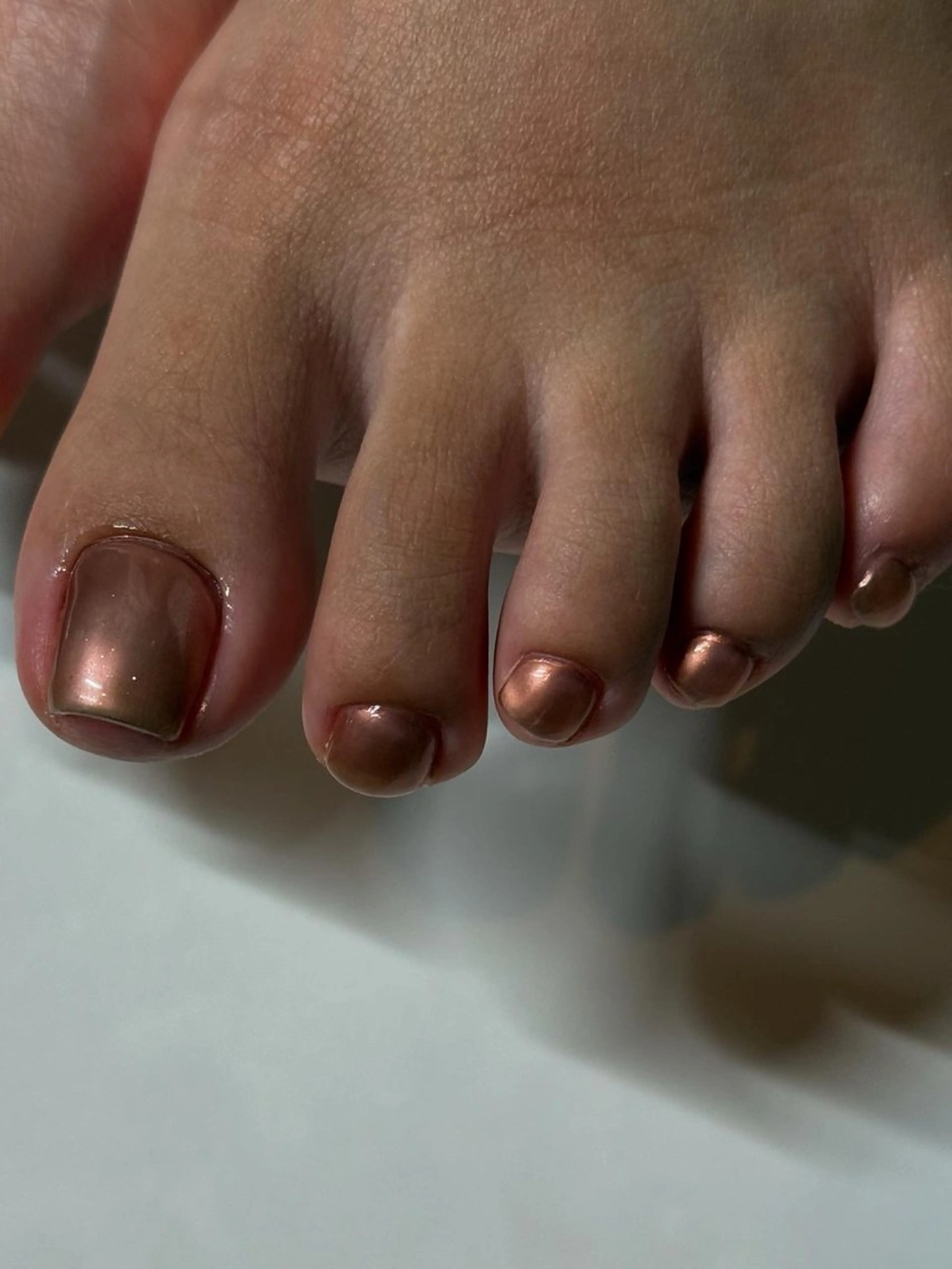 ネイル ミラーネイル フットネイル Manon/ rikaのネイルデザイン