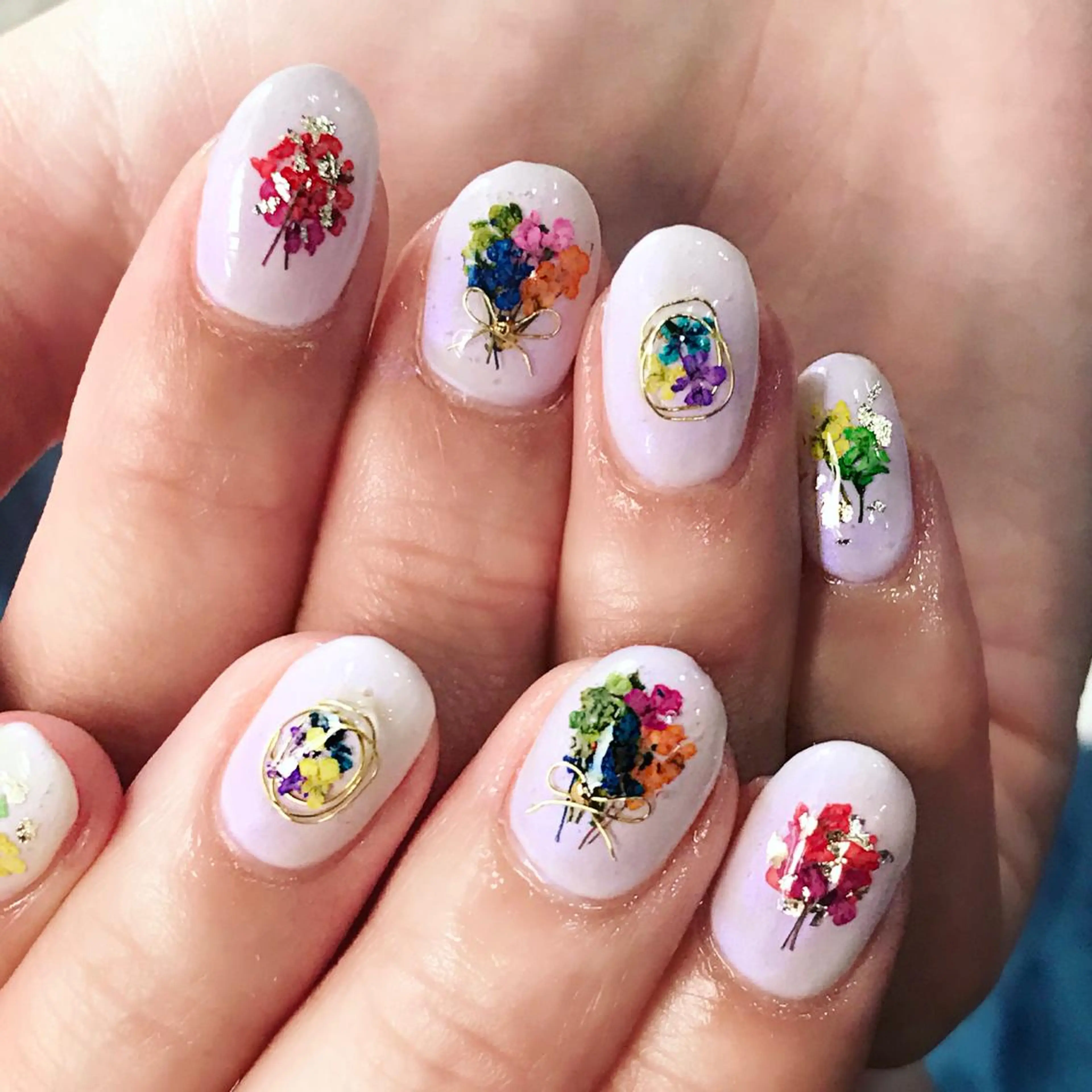 ネイル フラワーネイル ジェルネイル 渋谷ビュレネイル Kaoruのネイルデザイン