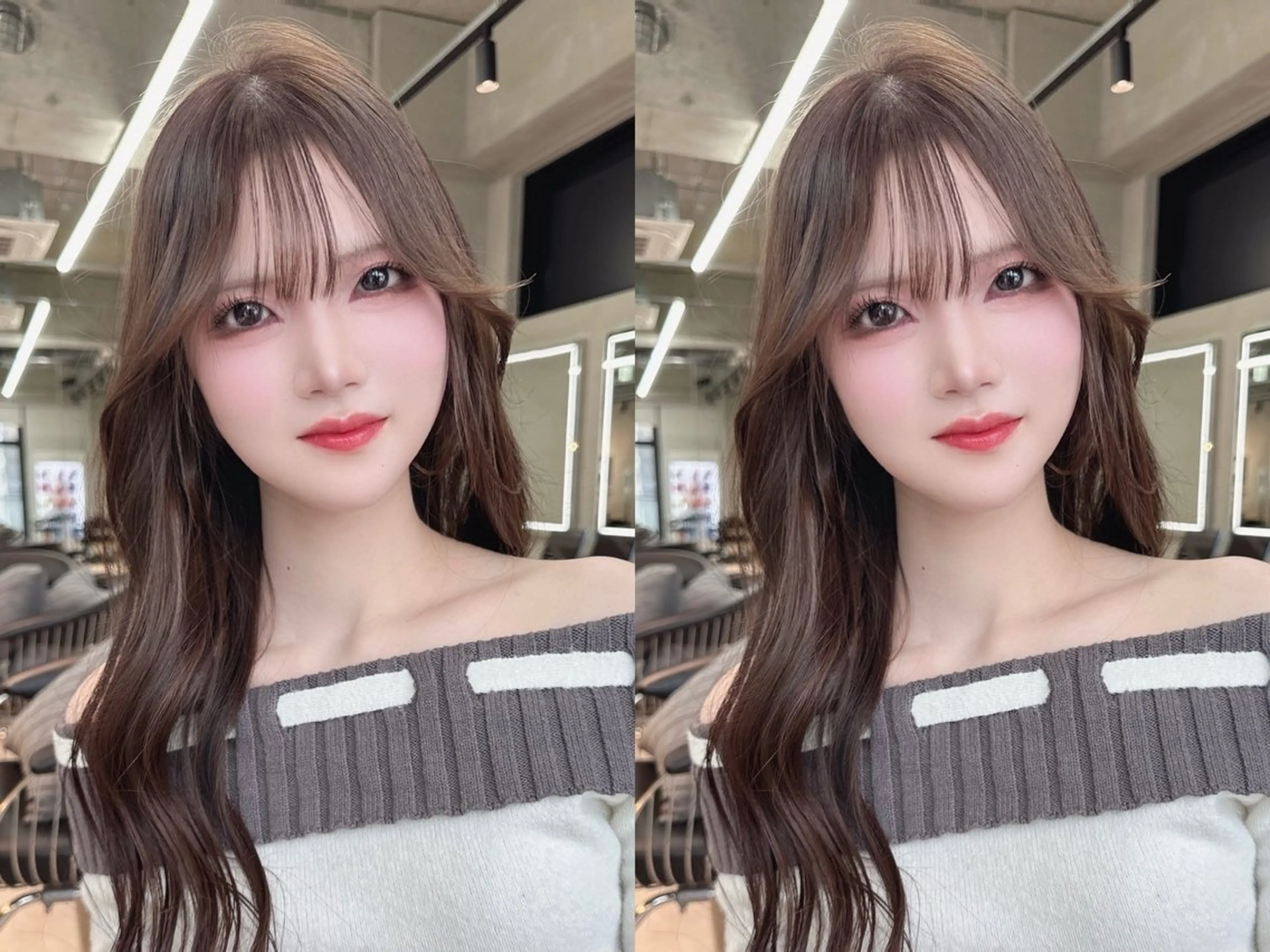 ロング カット ヘアカラー トリートメント ✨髪質改善特化✨副 店長椎葉信乃介のヘアスタイル