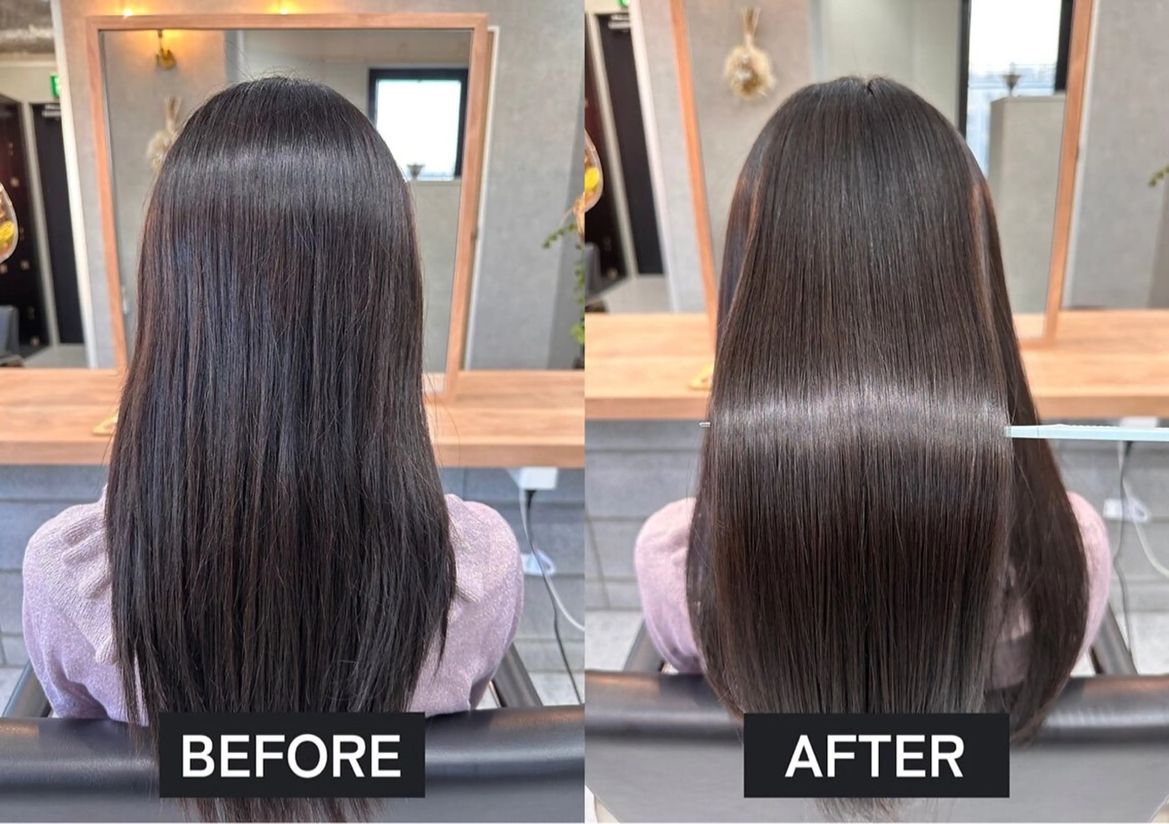 ミディアム カラー カット ヘアカラー トリートメント 髪質改善/縮毛矯正/ 艶髪/春山良太のヘアスタイル