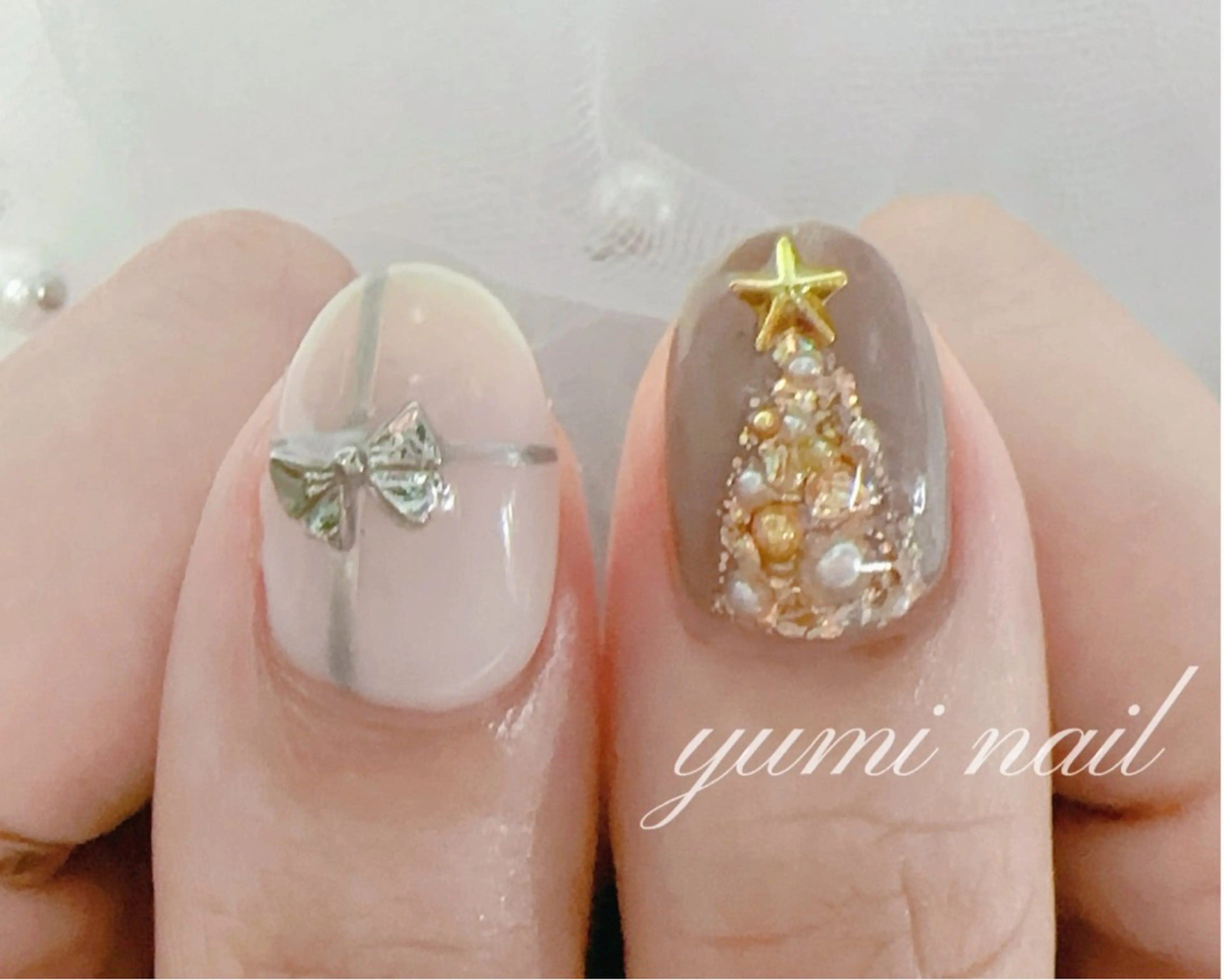 ネイル 𝐲𝐮𝐦𝐢🎀 長さ出しデザイン専門のネイルデザイン