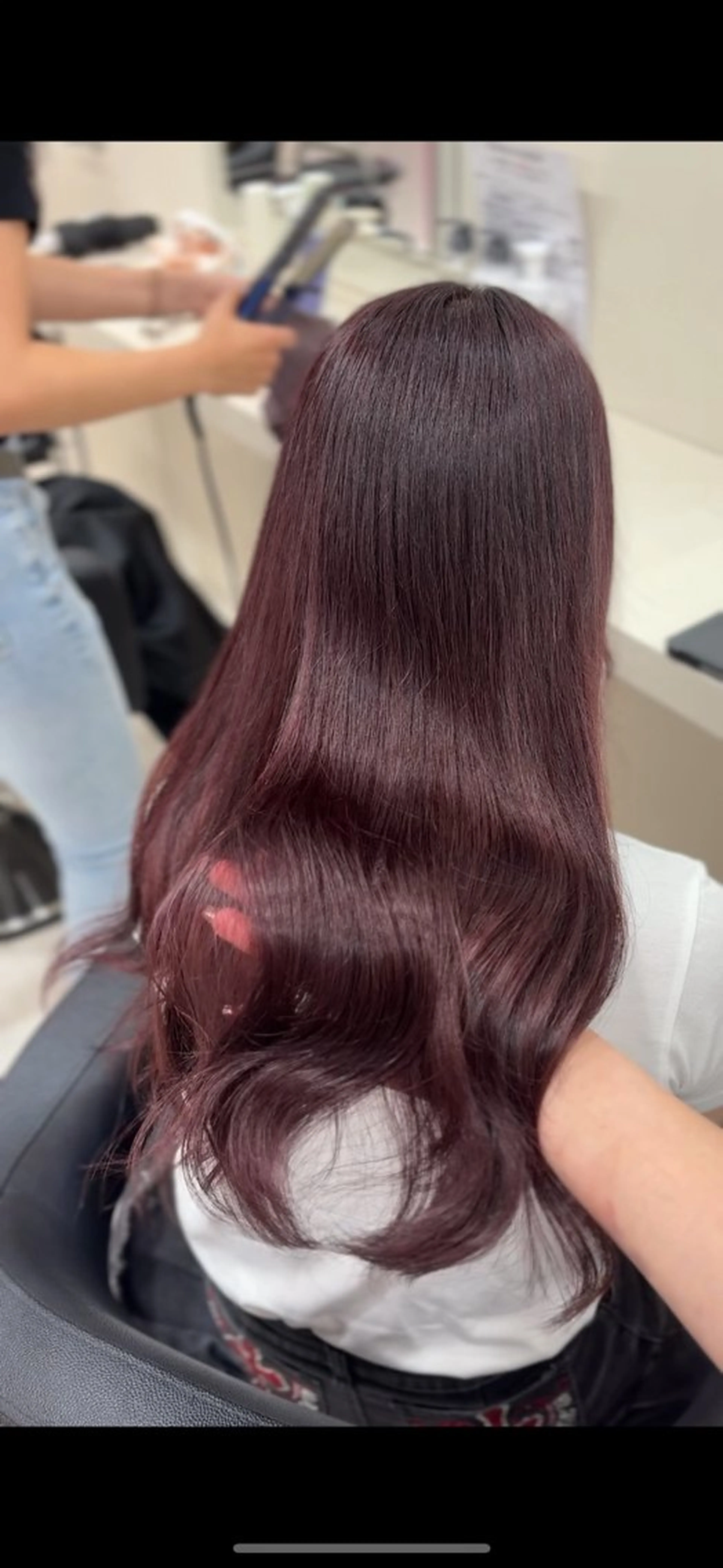 ロング カット ヘアカラー トリートメント ヘアセット 💗暖色カラー💗 ツヤ髪💗Mayaのヘアスタイル