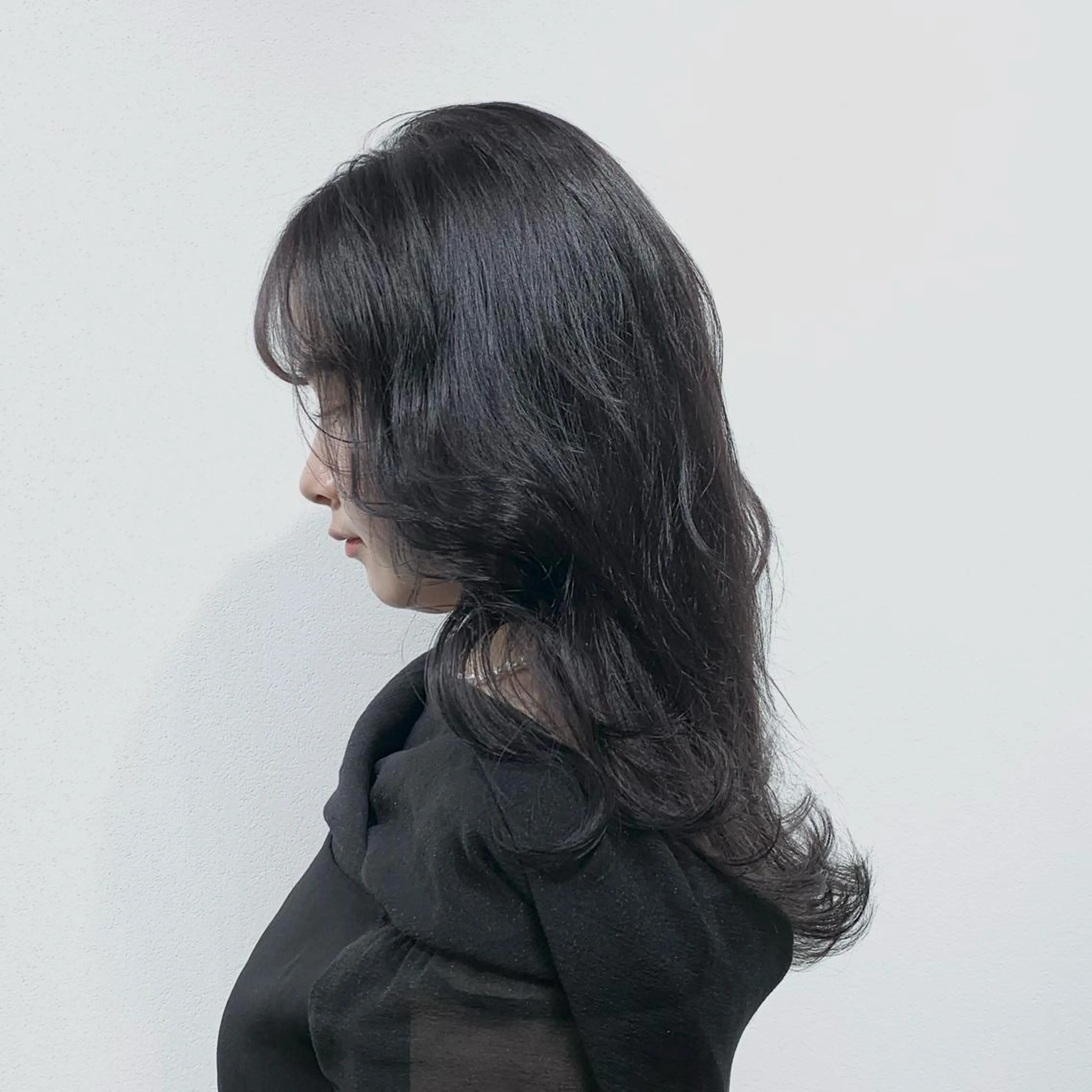 ロング カラー ヘアアレンジ キヨミ 韓国レイヤーカットのヘアスタイル