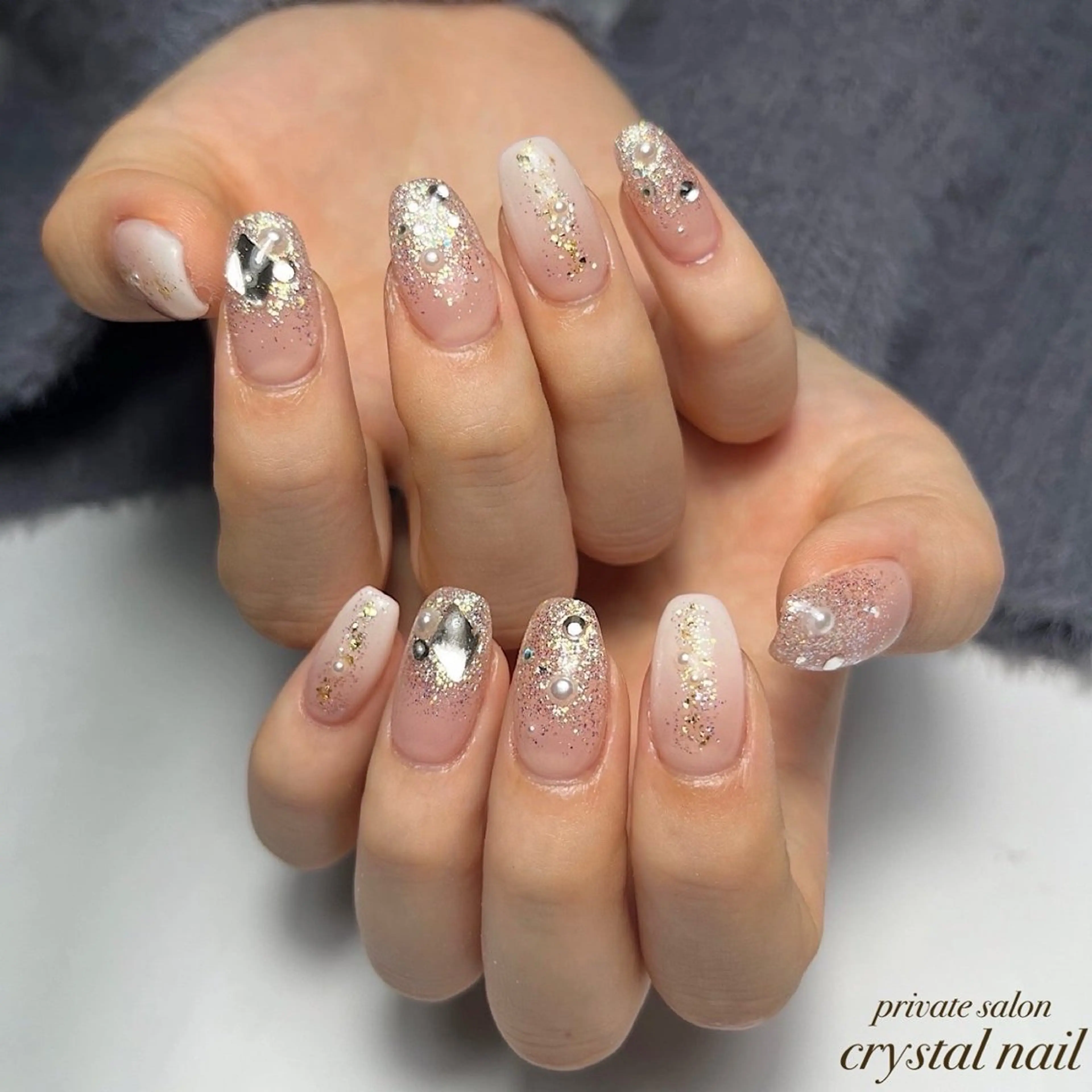 ネイル シンプルネイル Crystal Nailのネイルデザイン