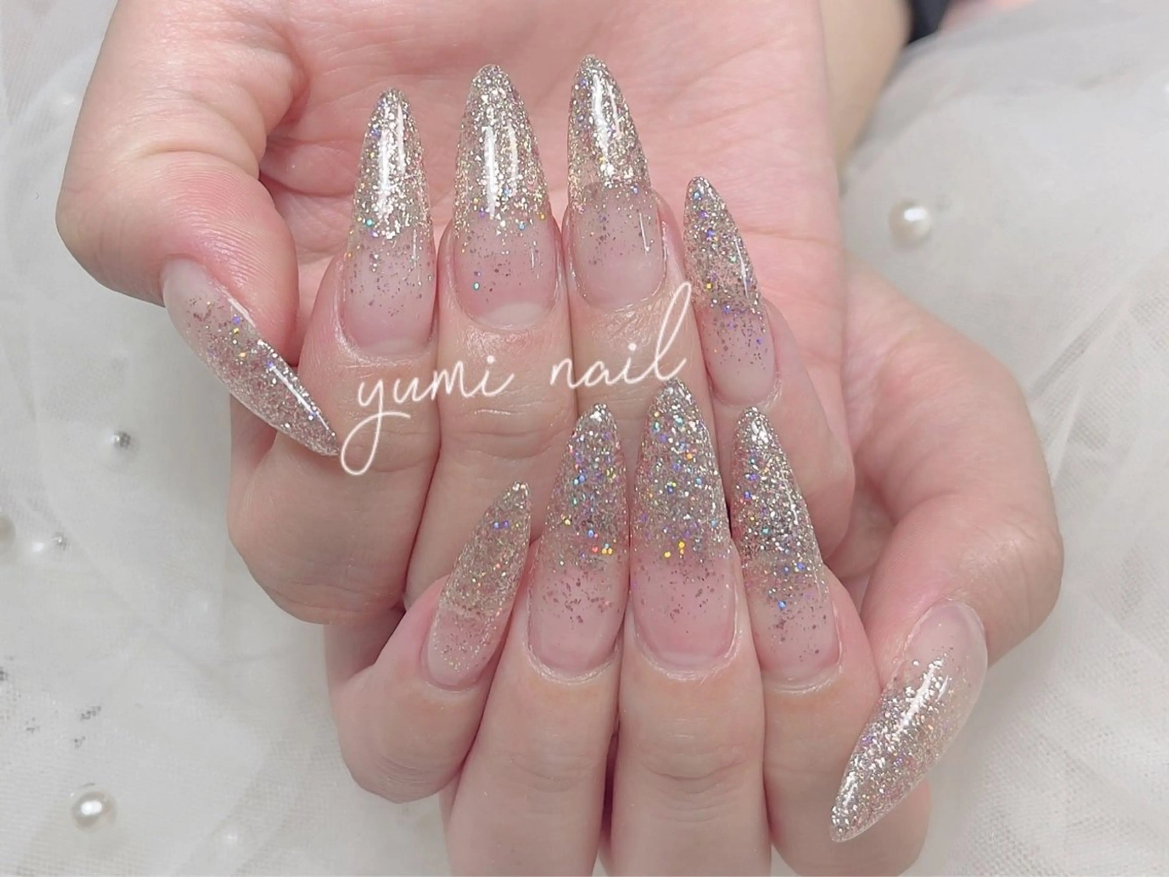 ネイル ハンドネイル 𝐲𝐮𝐦𝐢🎀 長さ出しデザイン専門のネイルデザイン