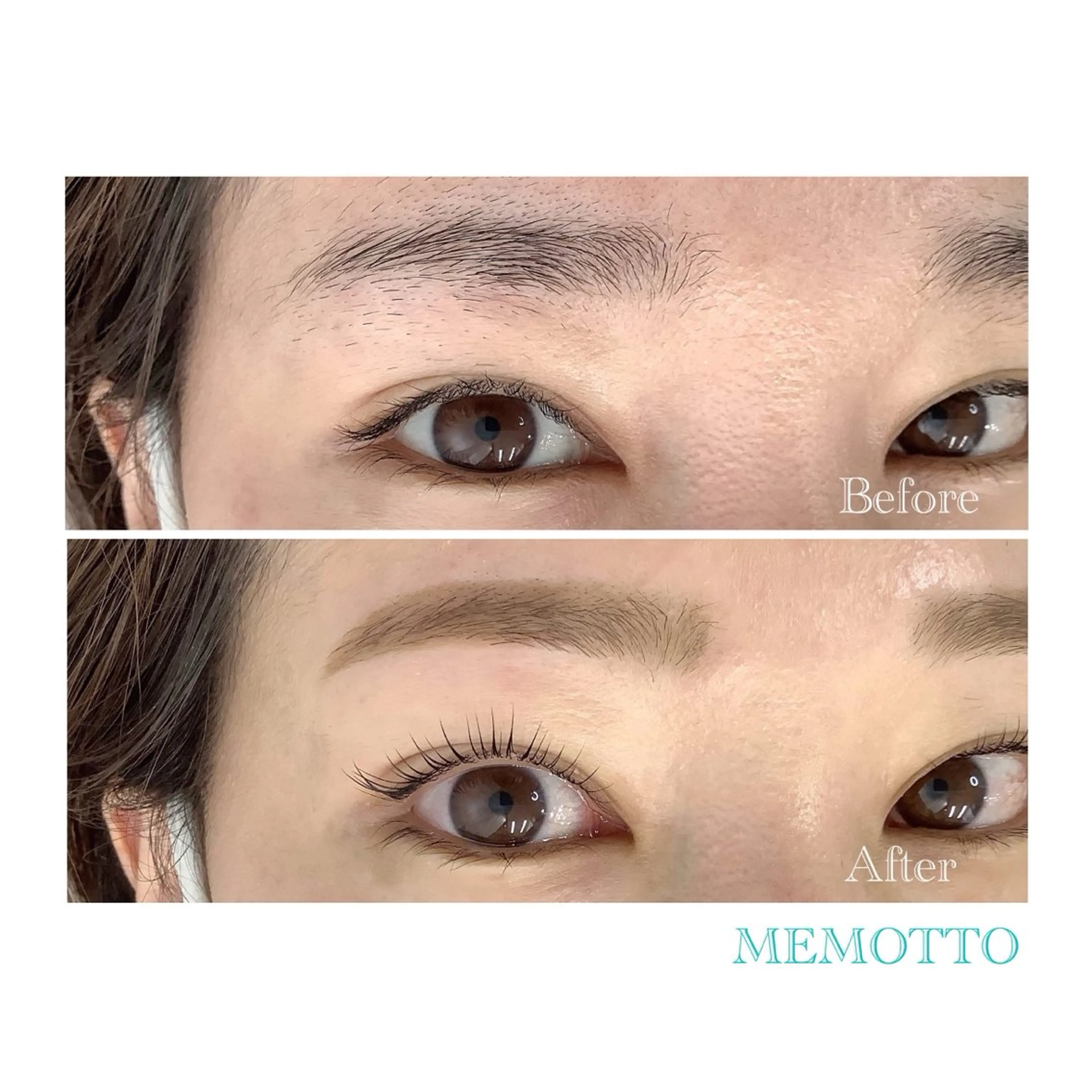 〈リピーター様〉まつ毛パーマ+美眉WAX脱毛🌿5週以内メンテナンスの写真