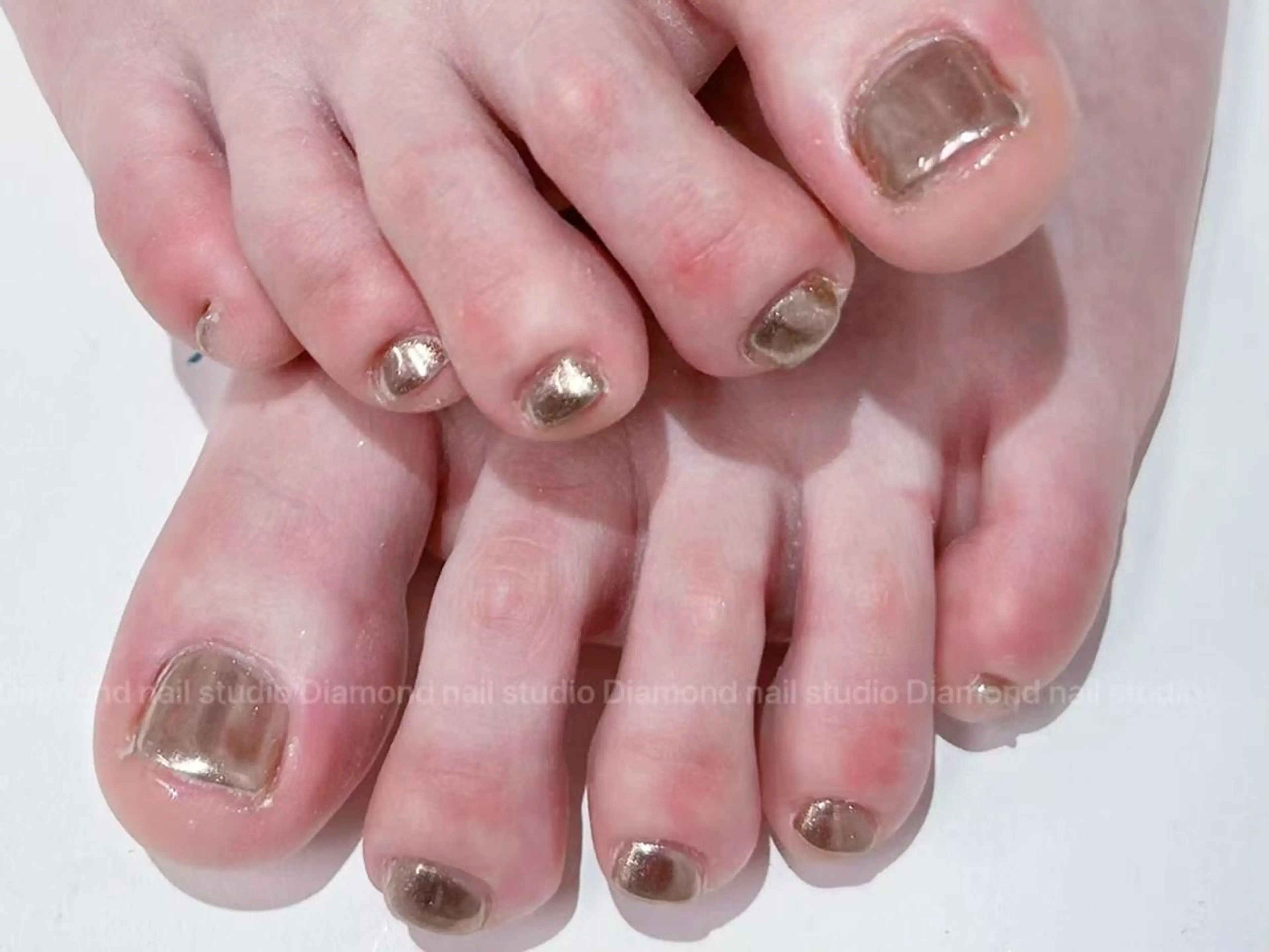 ネイル アートネイル オーロラネイル ガーリー キラキラネイル 韓国ネイル フットネイル Diamond ✨のネイルデザイン