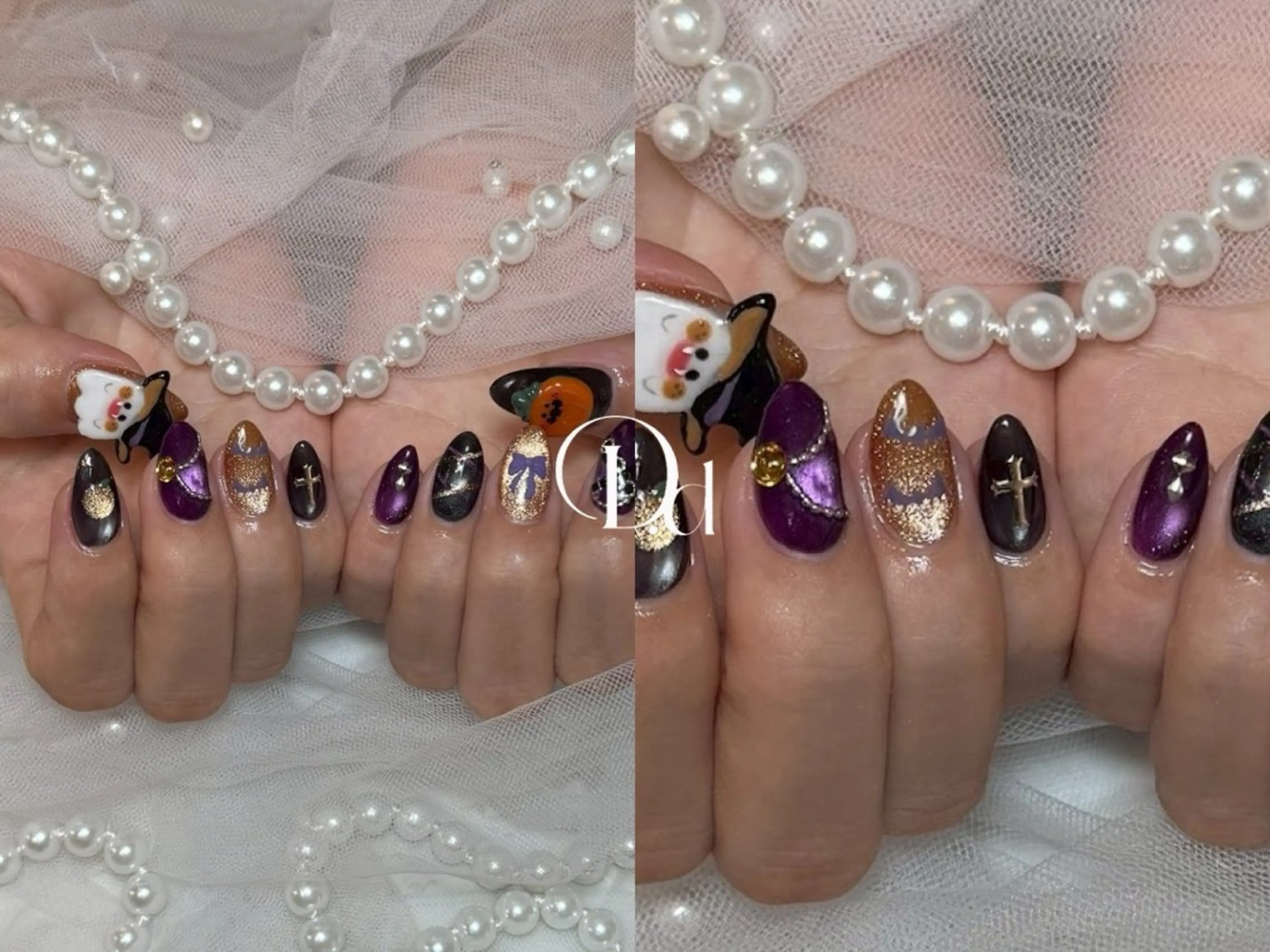 ネイル ハロウィン 持ち込み D.d ririaのネイルデザイン